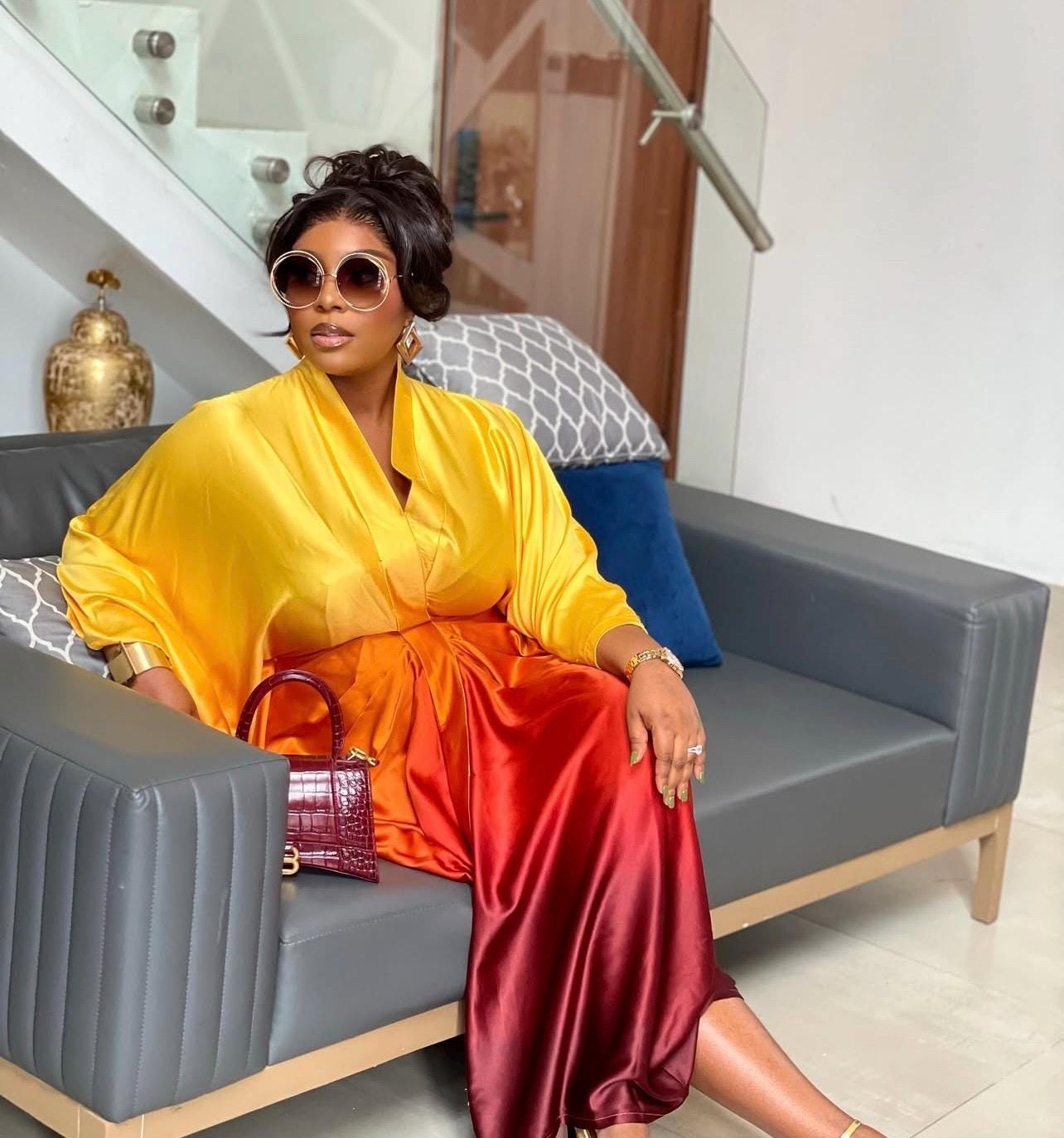 High quality duchess silk dress| Boubou| Rich aunty vibes| African dress| danshiki | Kaftan| Jalabiya| Rich aunty | Nigerian dress| Ankara