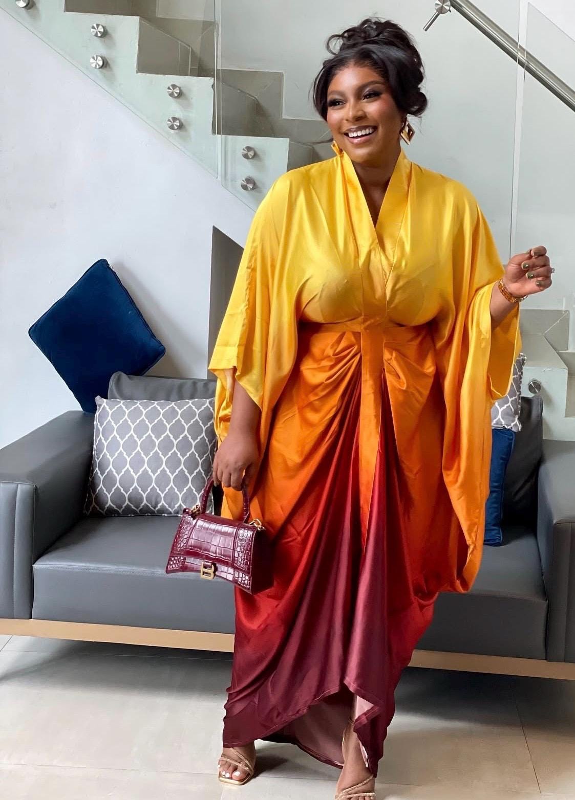 High quality duchess silk dress| Boubou| Rich aunty vibes| African dress| danshiki | Kaftan| Jalabiya| Rich aunty | Nigerian dress| Ankara