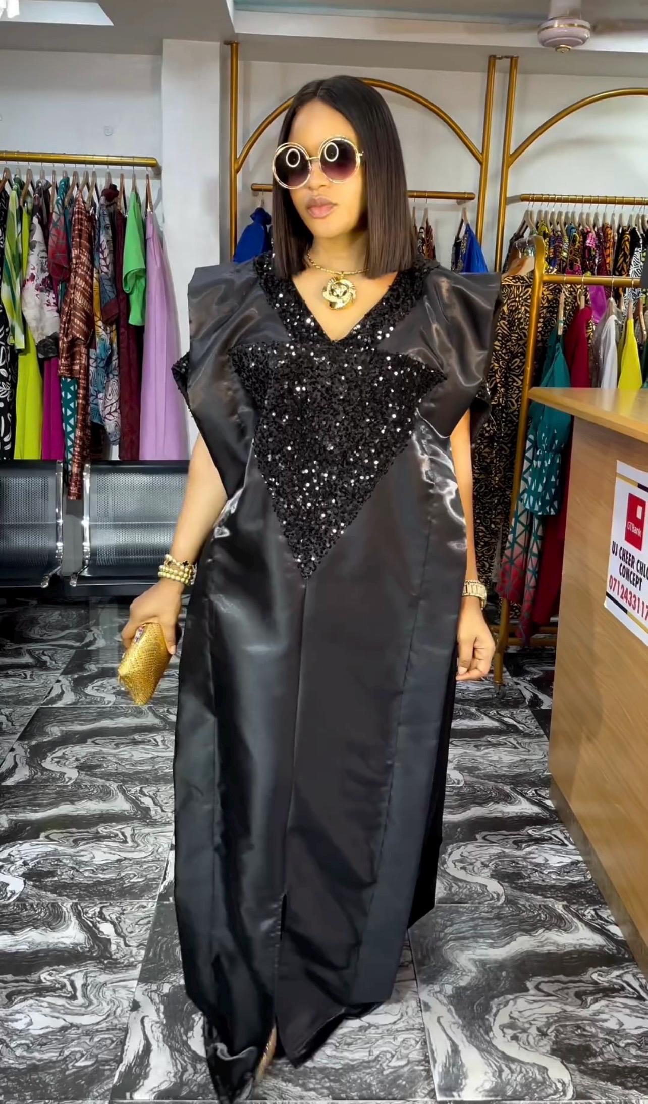 African Liquid mikado and Sequins boubou| danshiki | Kaftan| Jalabiya| Rich aunty | Nigerian dress| Party dress| Mikado boubou