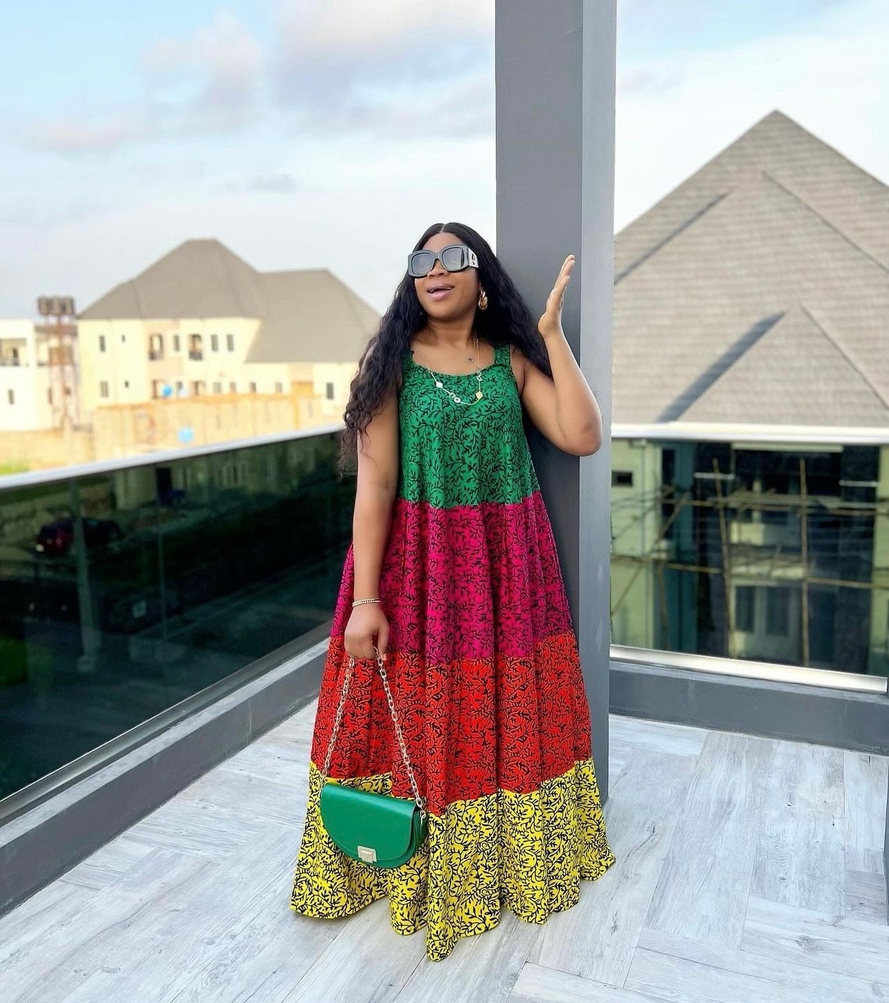 African Ankara boubou | long danshiki | Kaftan| Jalabiya| Adire | Ankara| Nigerian made| Kaftan| Modest dress| Ramadan| Rich Aunty