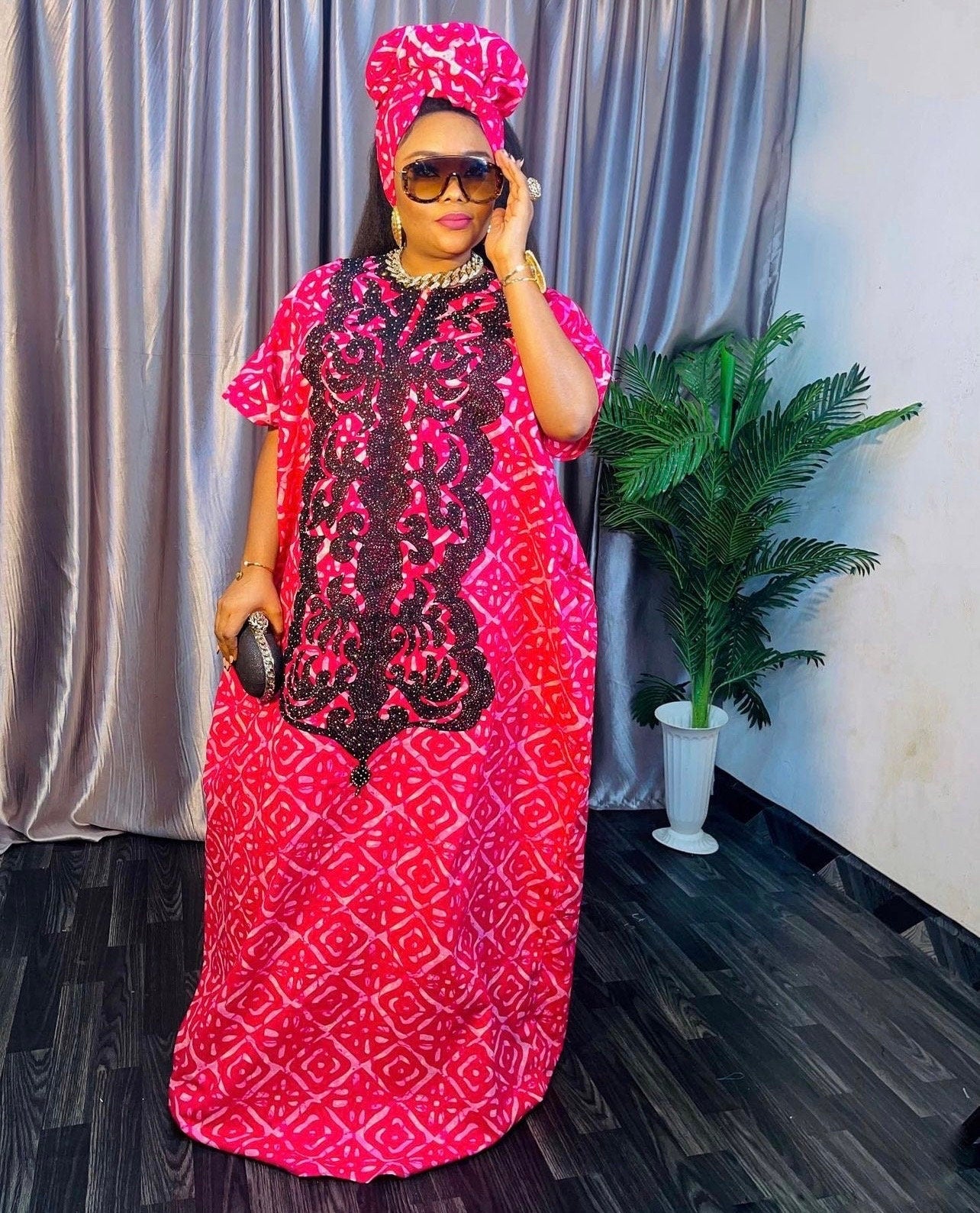 African Ankara bubu dress|Eid danshiki | Kaftan| African print boubou | Nigerian summer dress | Wedding Party dress| Stoned summer dress
