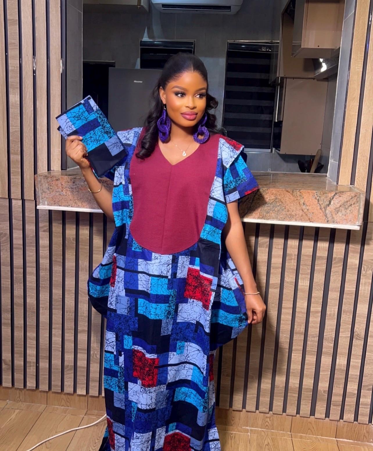 African dress| Adire| long danshiki | Kaftan| Jalabiya| Rich aunty | Nigerian made dress| Party dress| One size fits all| plus size bubu