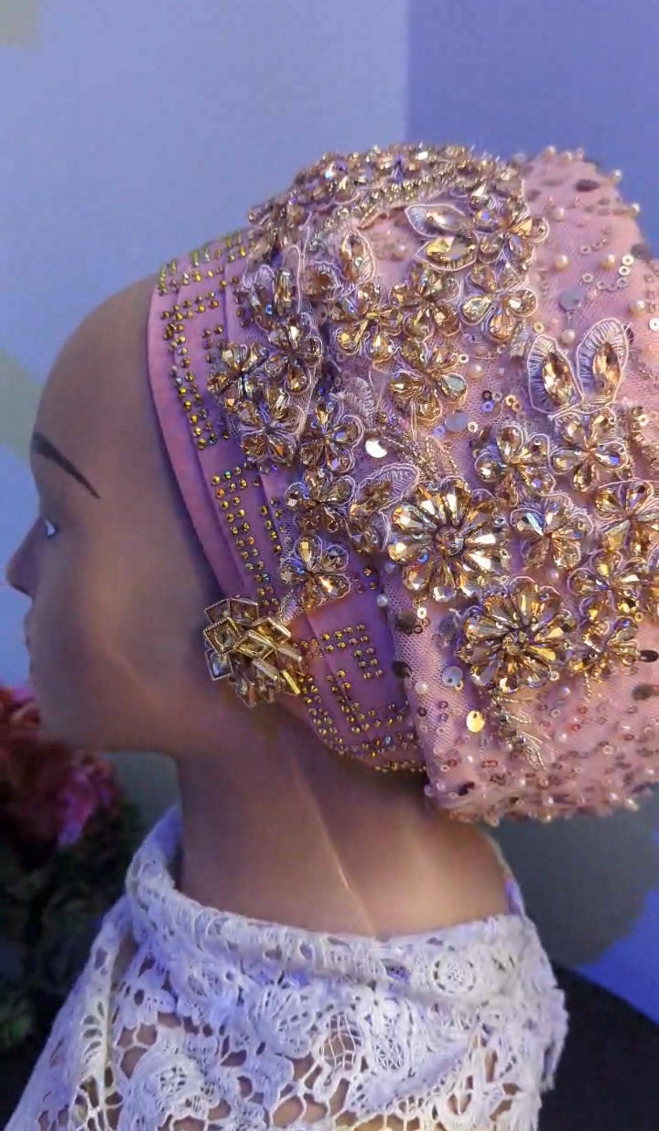 Luxury Turban Hat for Ladies| Pre tied Hat| Zara cap| Eid |Pre styled Head Tie| Ready To Wear Turban Headtie| African Auto cap| Muslim Women