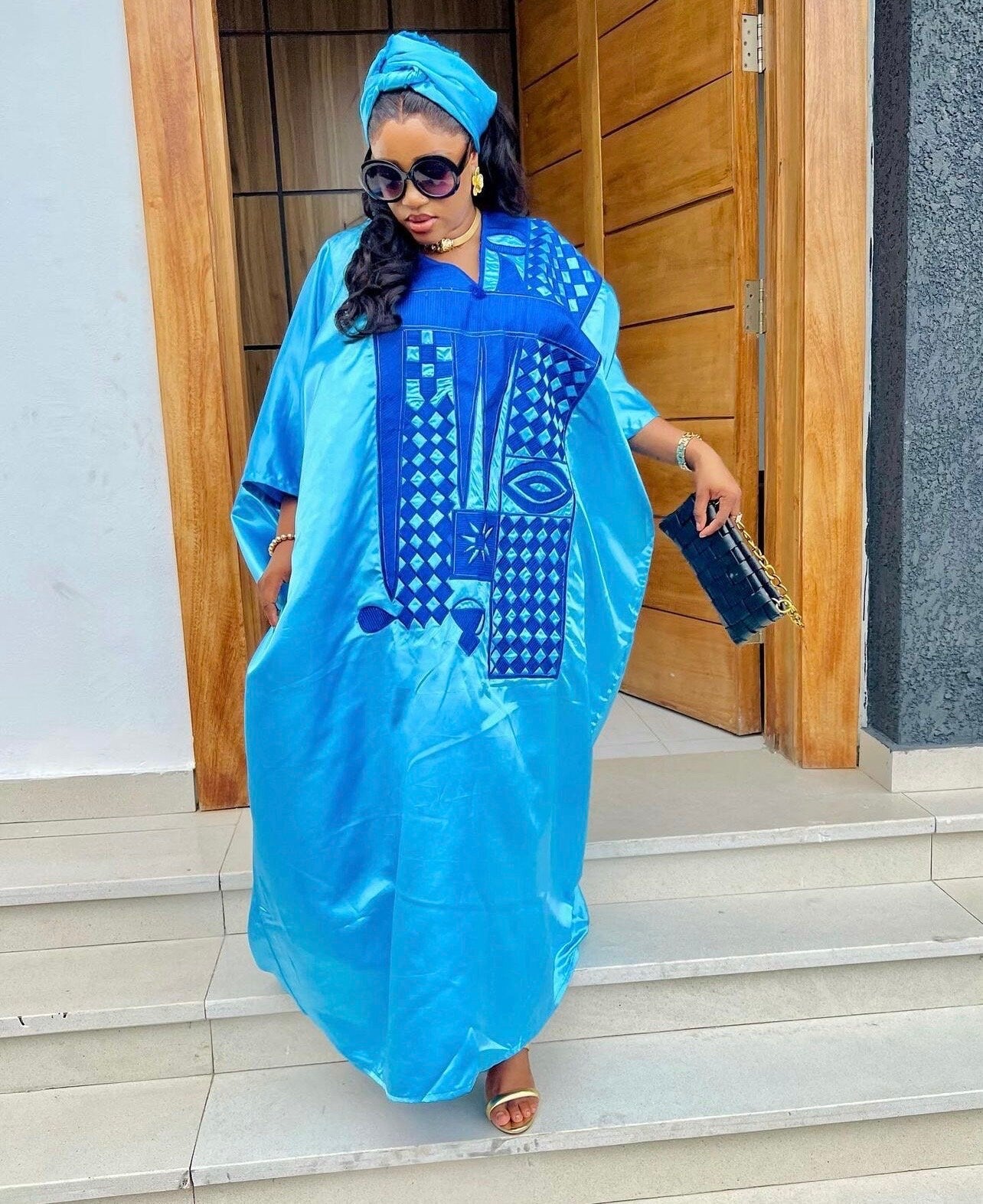 African Embroidery Mikado boubou | Mikado | long danshiki | Kaftan| Modest Dress | Rich aunty | Nigerian dress| Party dress| African Culture
