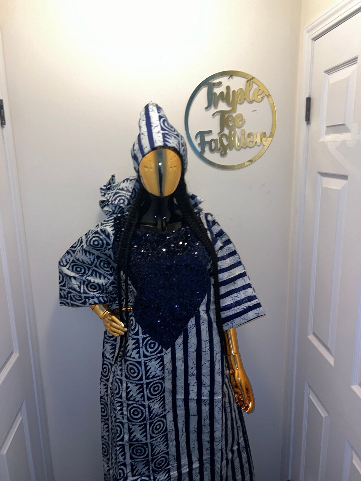 African Kampala boubou | Kaftan| Jalabiya| African wear | Nigerian made dress|Ankara Party dress| One size fits all| plus size bubu
