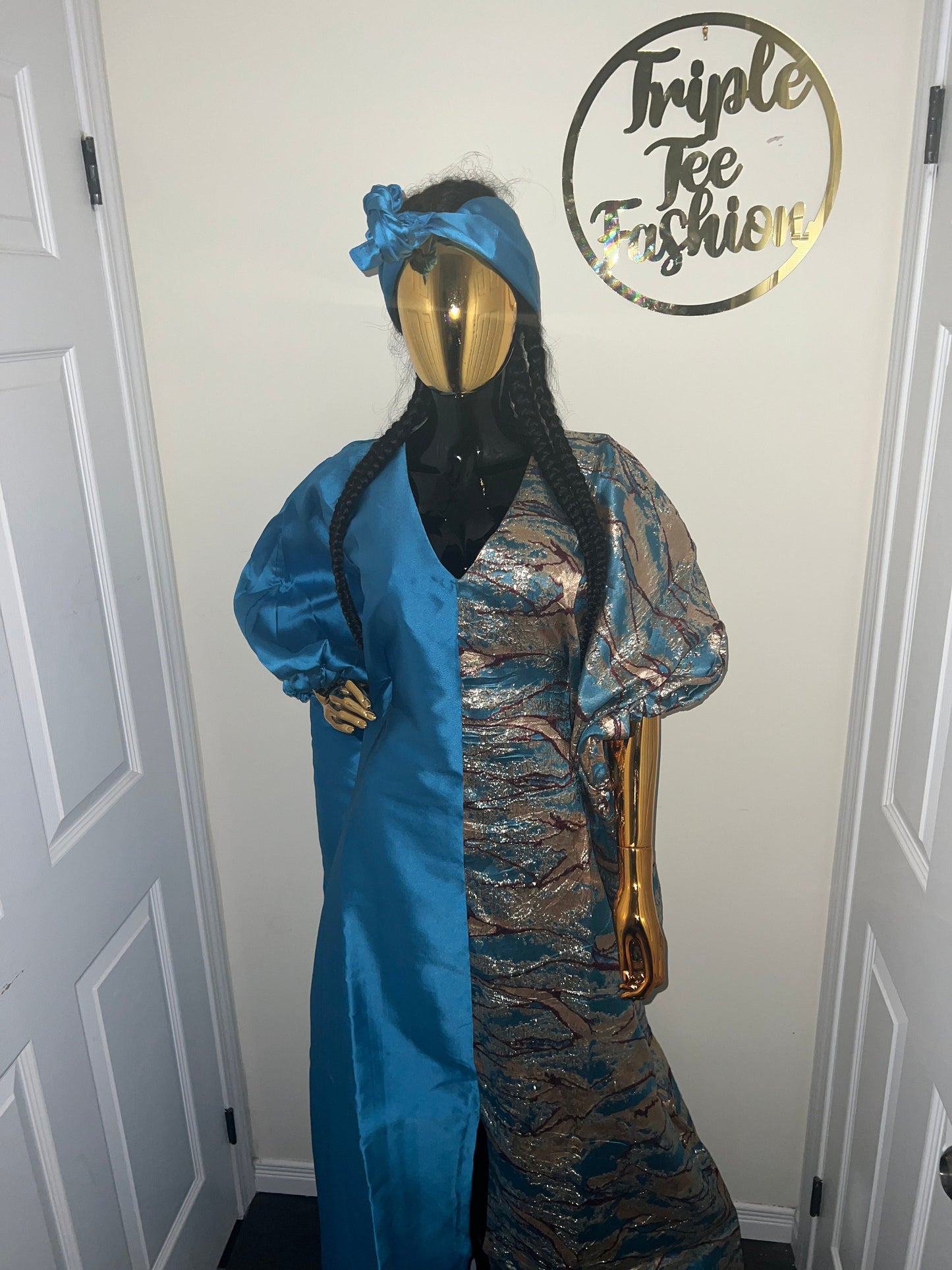 African Brocade/mikado bubu| danshiki | Kaftan| Jalabiya| Rich aunty | Nigerian dress| European brocade and mikado boubou| Rich Aunty