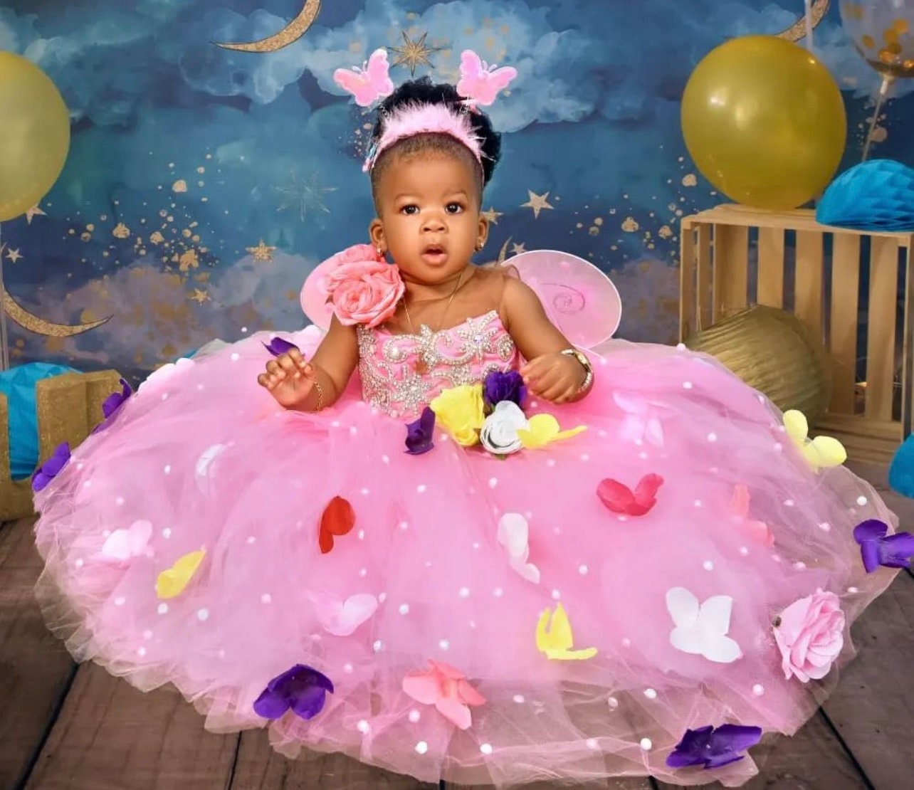 Beautiful Princess Baby Girl Birthday Dress| Flower Girl Dress| Fairytale Dress| Kids BallgownBlack History