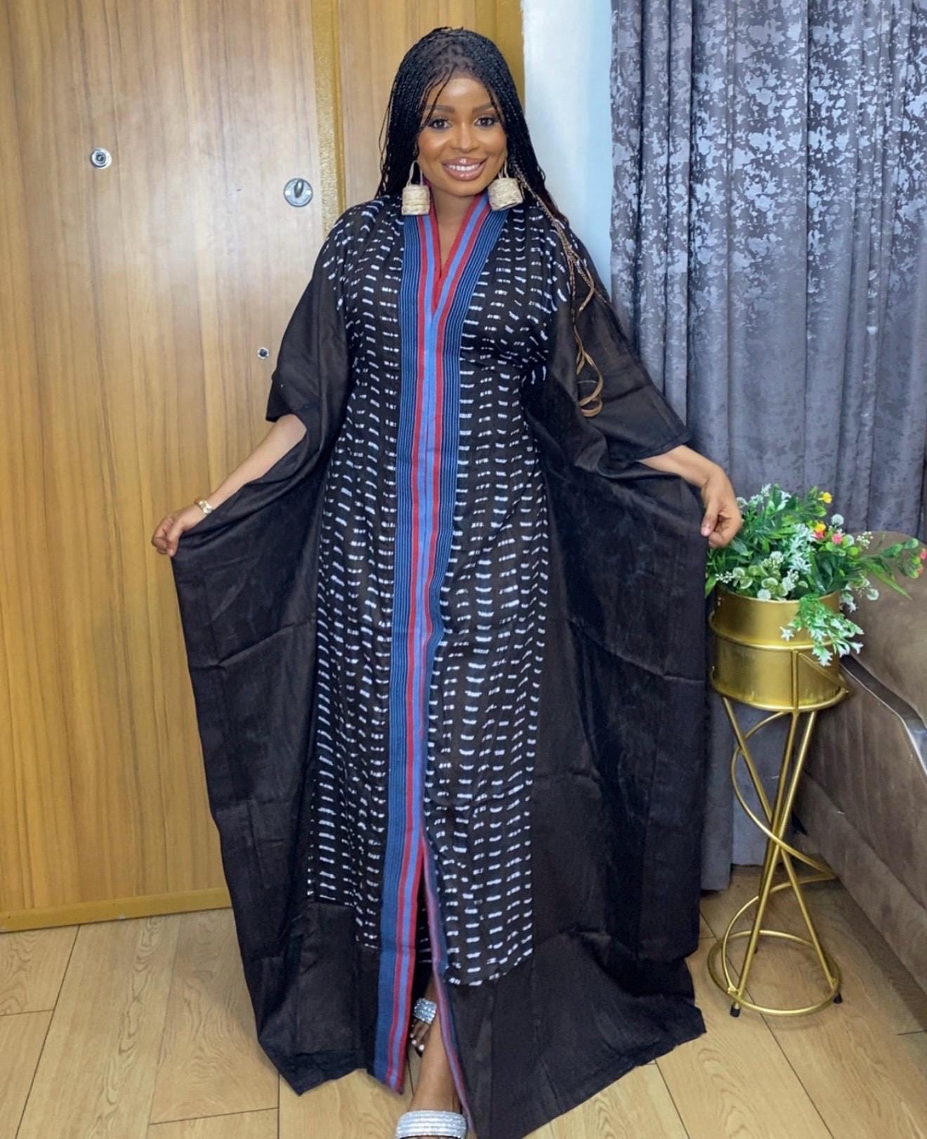 African Adire Batik dress| danshiki | Kaftan| Handmade African print dress | Nigerian made | Tie and Dye | Boubou| Rich aunty| Ankara