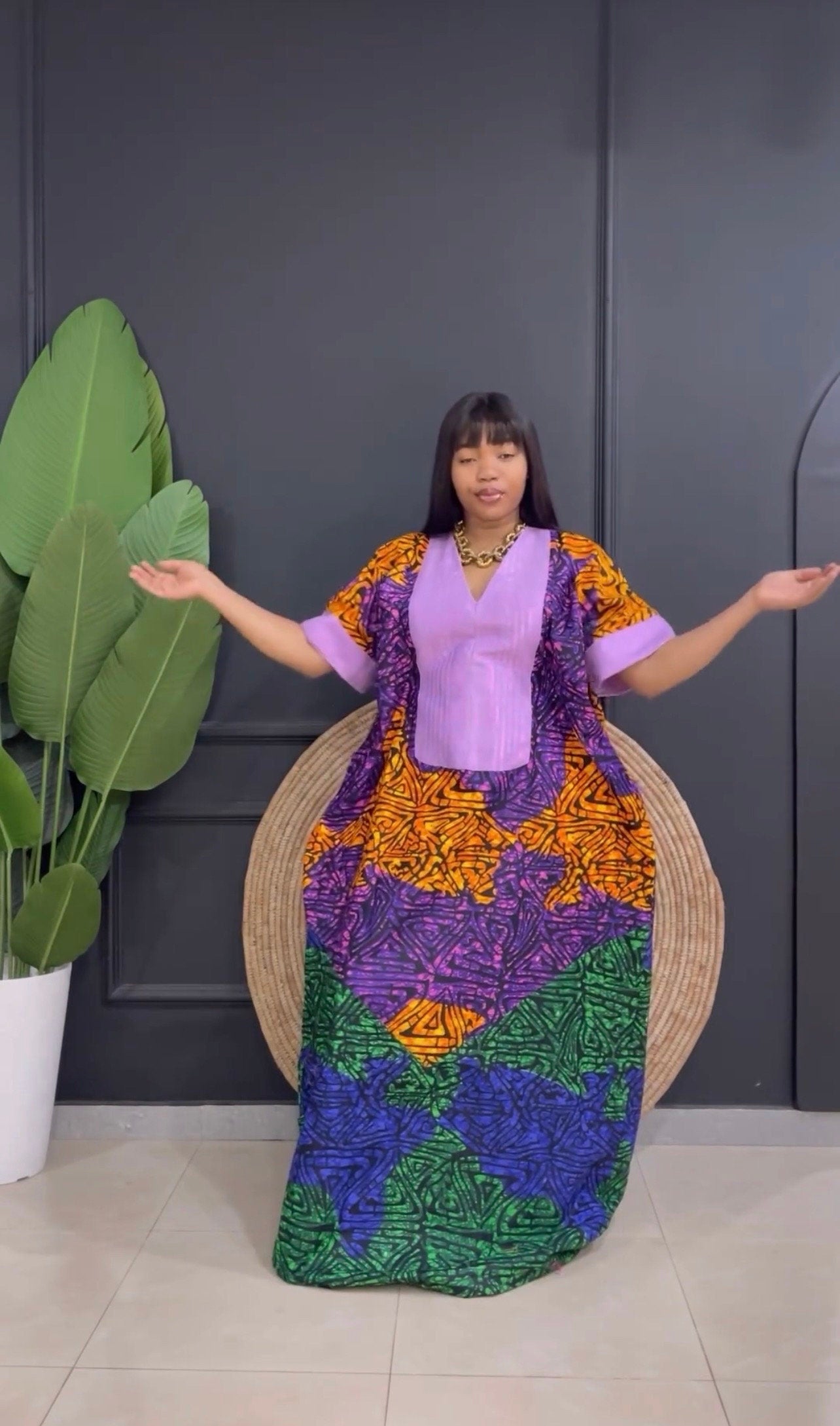 African dress| Adire| long danshiki | Kaftan| Jalabiya| Rich aunty | Nigerian made dress| Party dress| One size fits all| plus size bubu