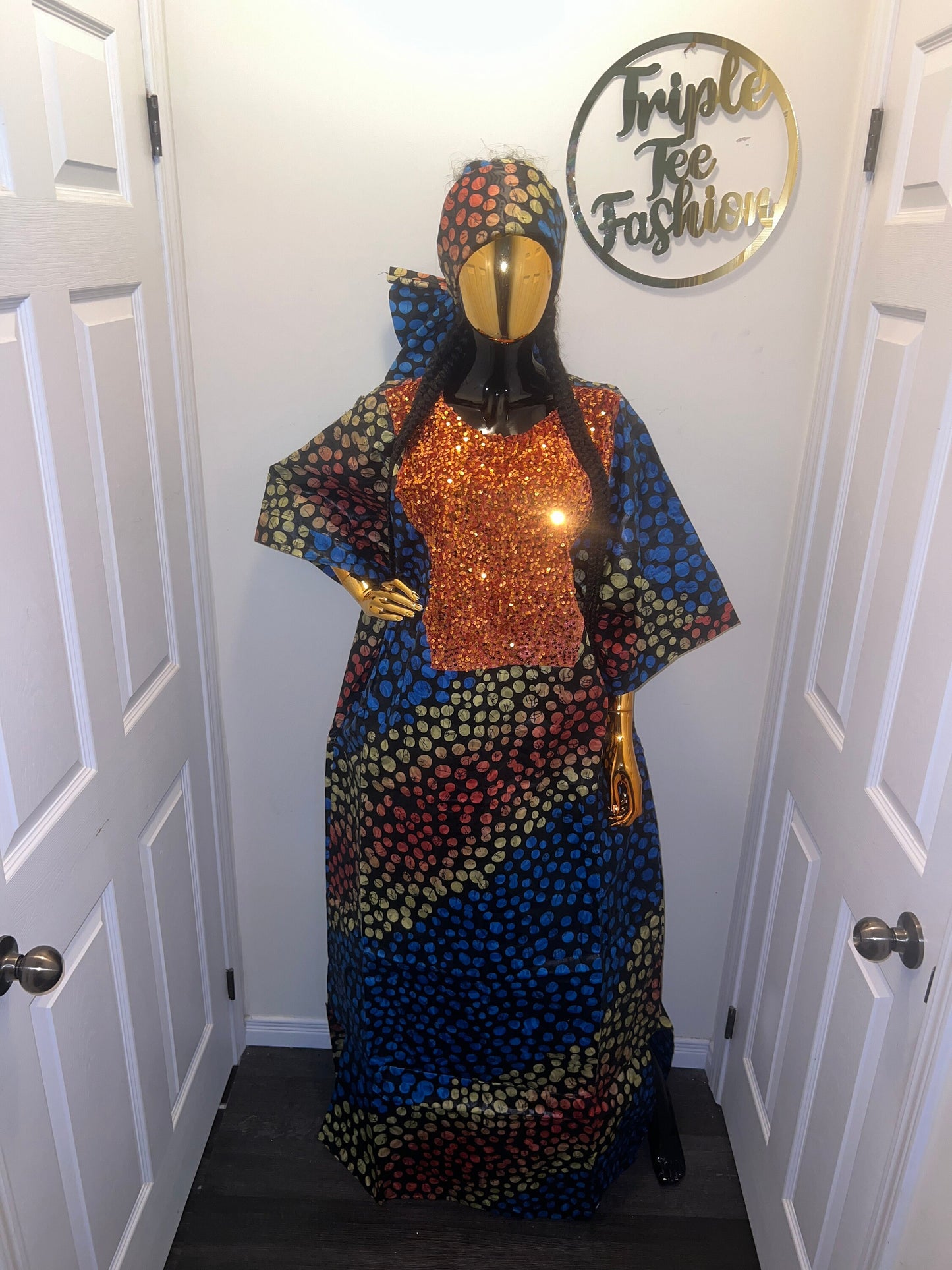 African Kampala dress| long danshiki | Kaftan| Jalabiya| African wear | Nigerian made dress| Ankara| One size fits all| plus size bubu