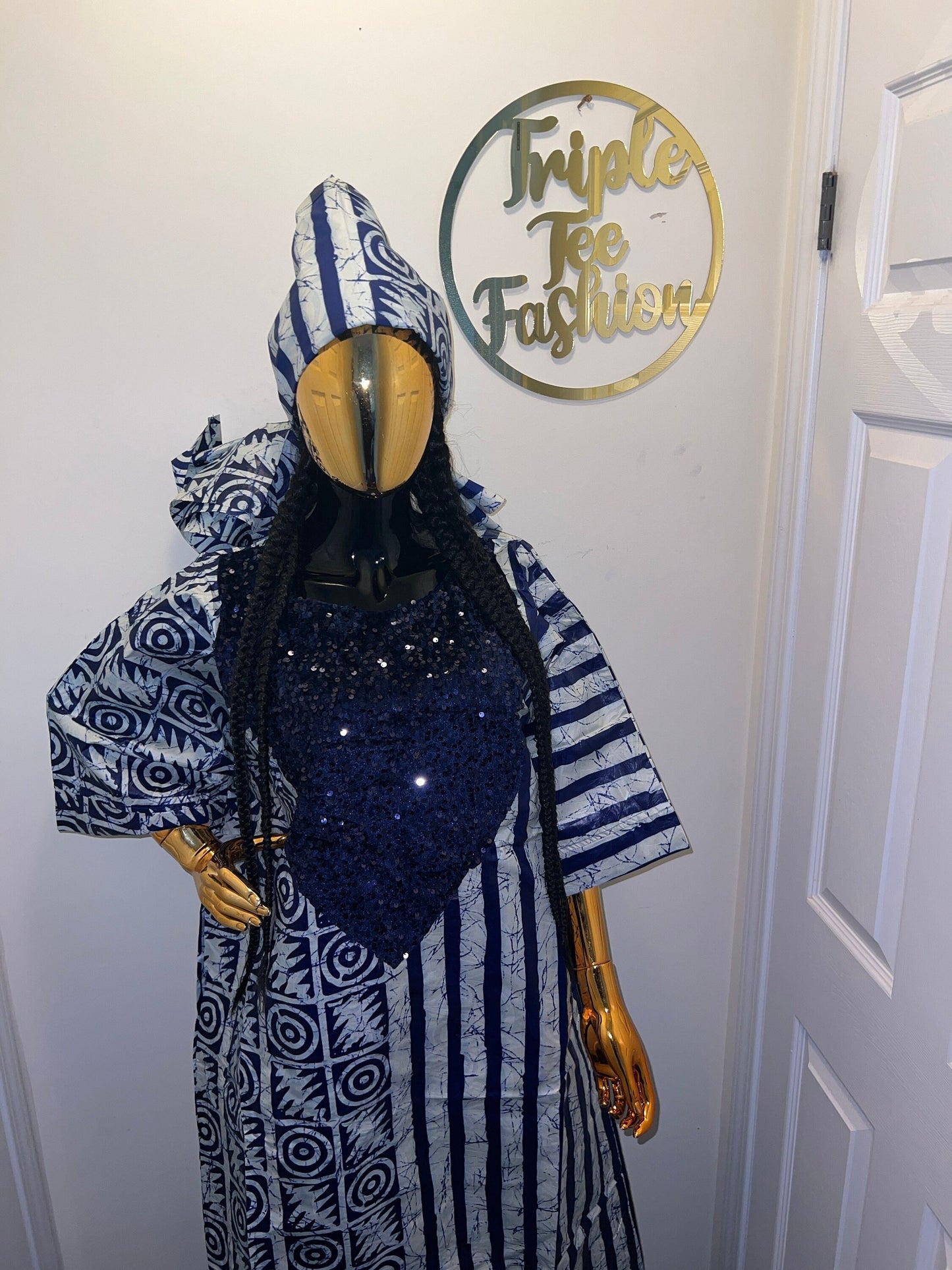 African Kampala boubou | Kaftan| Jalabiya| African wear | Nigerian made dress|Ankara Party dress| One size fits all| plus size bubu