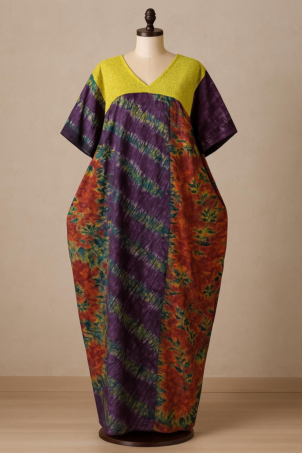 African Adire Batik dress| danshiki | Kaftan| Handmade African print dress | Nigerian made | Tie and Dye | Boubou| Rich aunty| Ankara