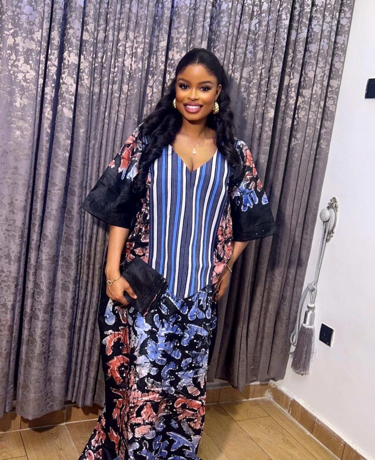 African Adire Batik dress| danshiki | Kaftan| Handmade African print dress | Nigerian made | Tie and Dye | Boubou| Rich aunty| Ankara