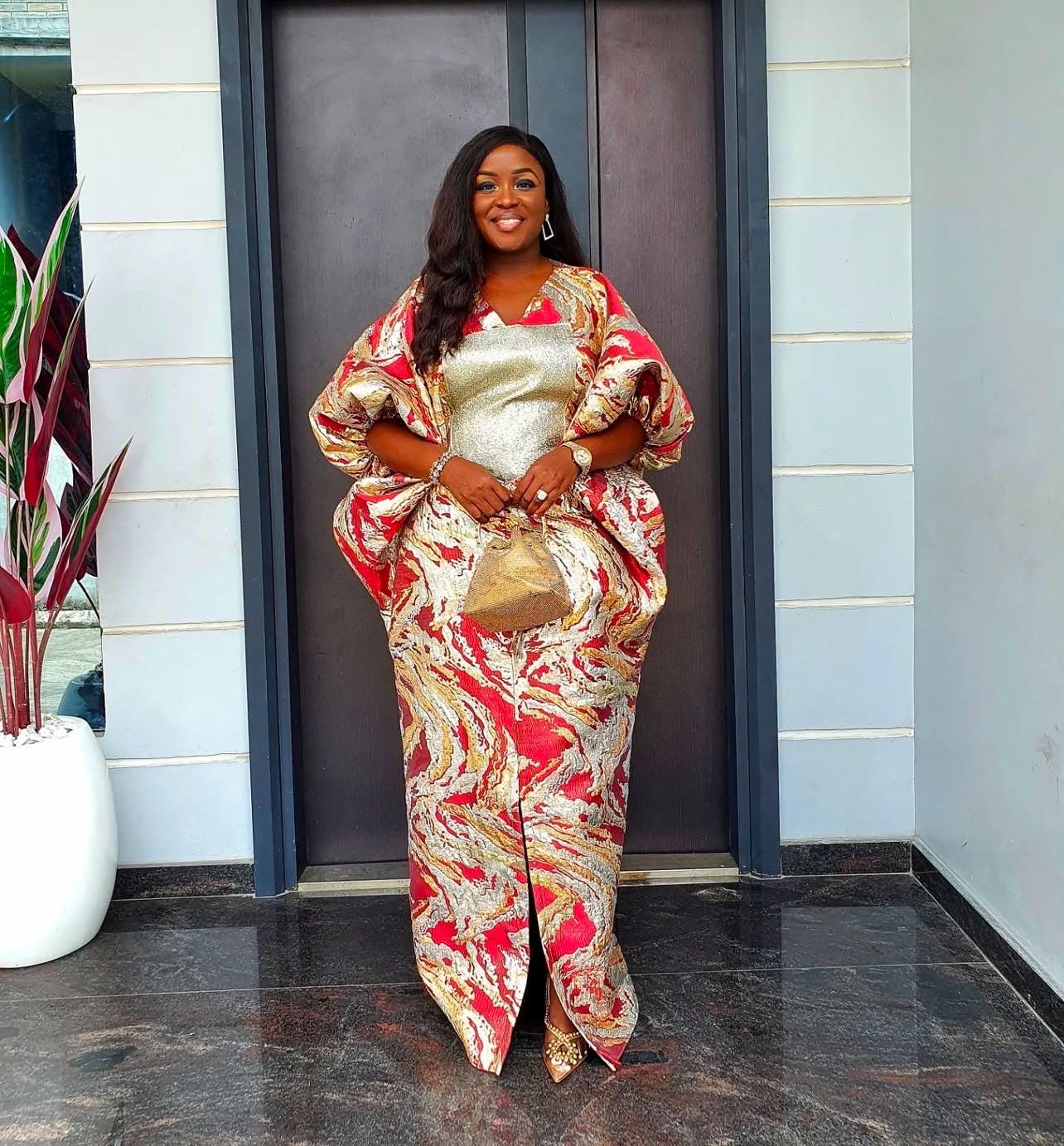 African Brocade Boubou| danshiki | Kaftan| Jalabiya| Rich aunty | Nigerian dress| One size fits all| Mikado Brocade boubou| Brocade