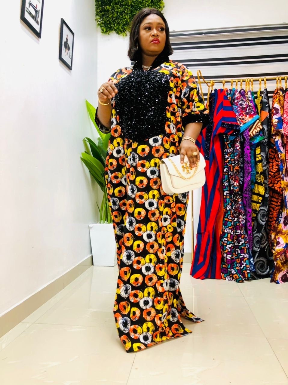 African Ankara dress| danshiki | Kaftan| African print dress | Nigerian made | Wedding Party dress| Boubou| Rich aunty vibes