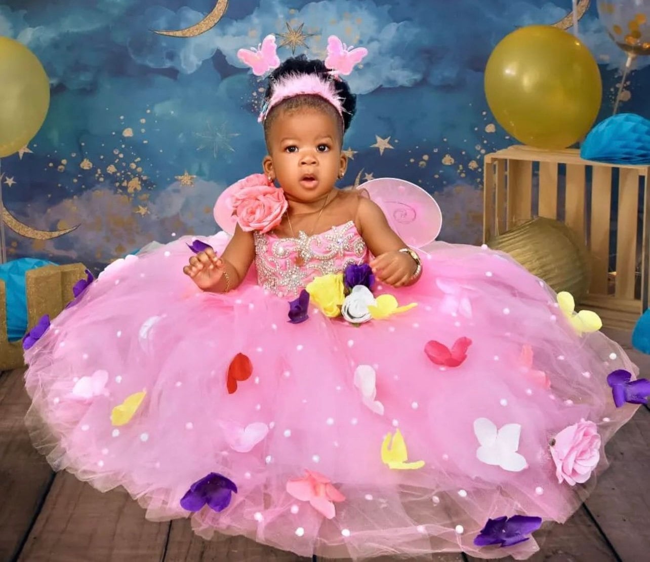 Beautiful Princess Baby Girl Birthday Dress| Flower Girl Dress| Fairytale Dress| Kids BallgownBlack History