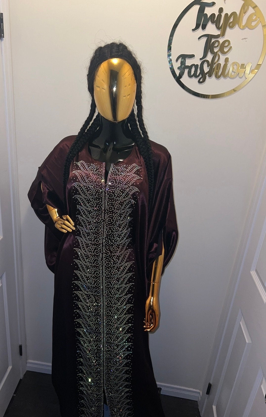 High quality duchess silk dress| Boubou| Rich aunty vibes | African Ankara dress| Kaftan| One size| Evening dress| party dress