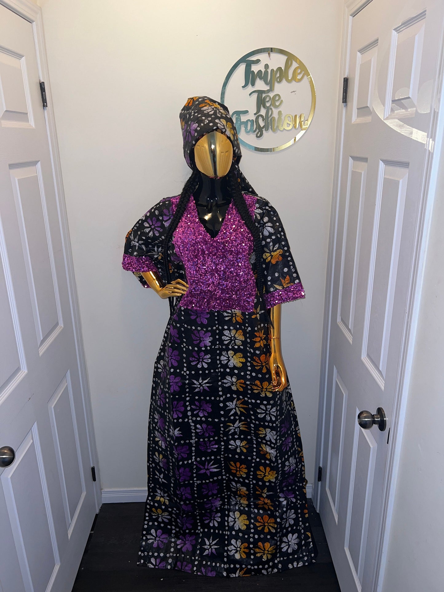 African Ankara dress| Short danshiki | Kaftan| Jalabiya| African wear | Nigerian made dress| Party dress| One size fits all| plus size bubu