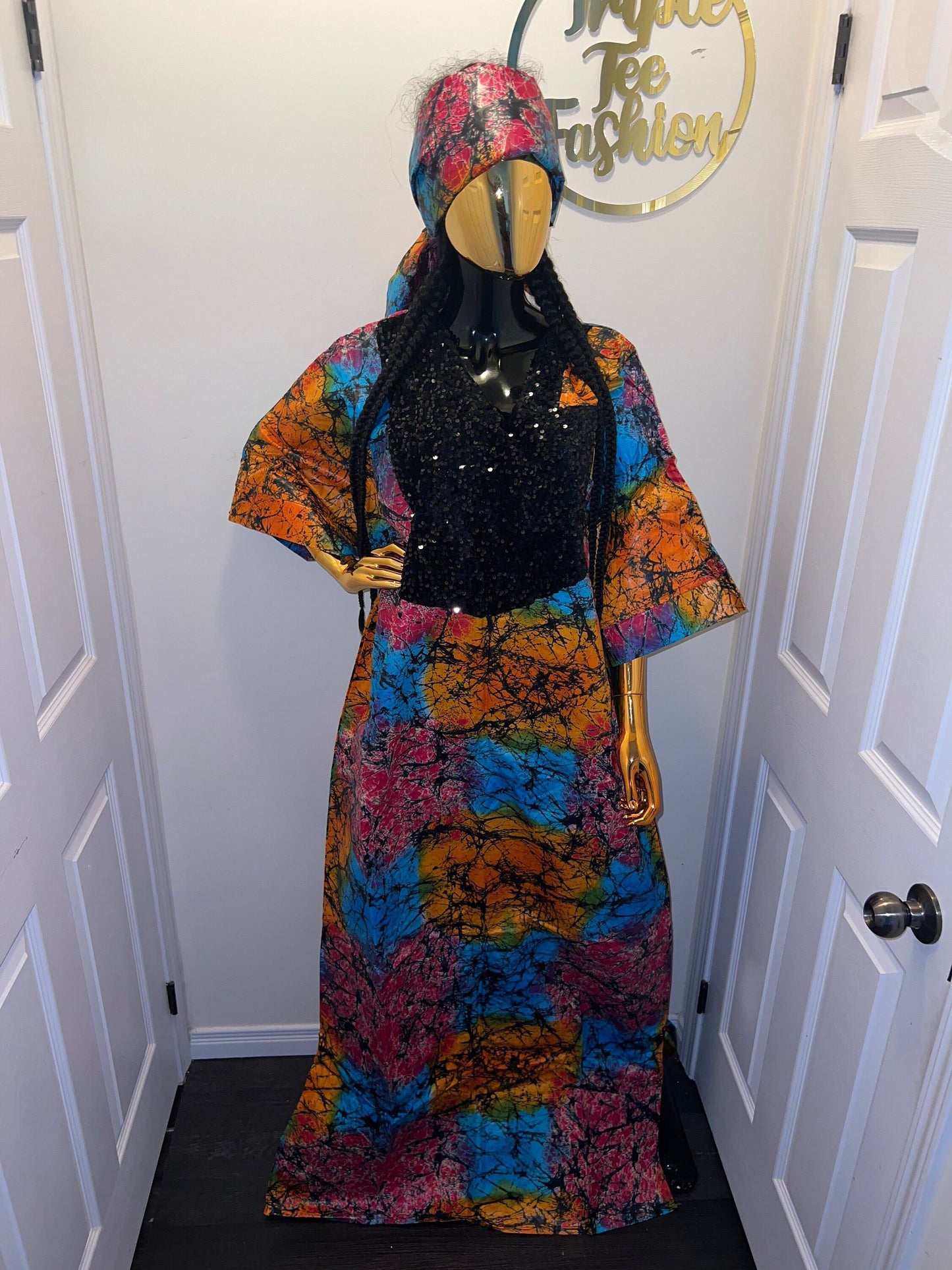 African Kampala Bubu Dress | Ankara Kaftan, Plus Size