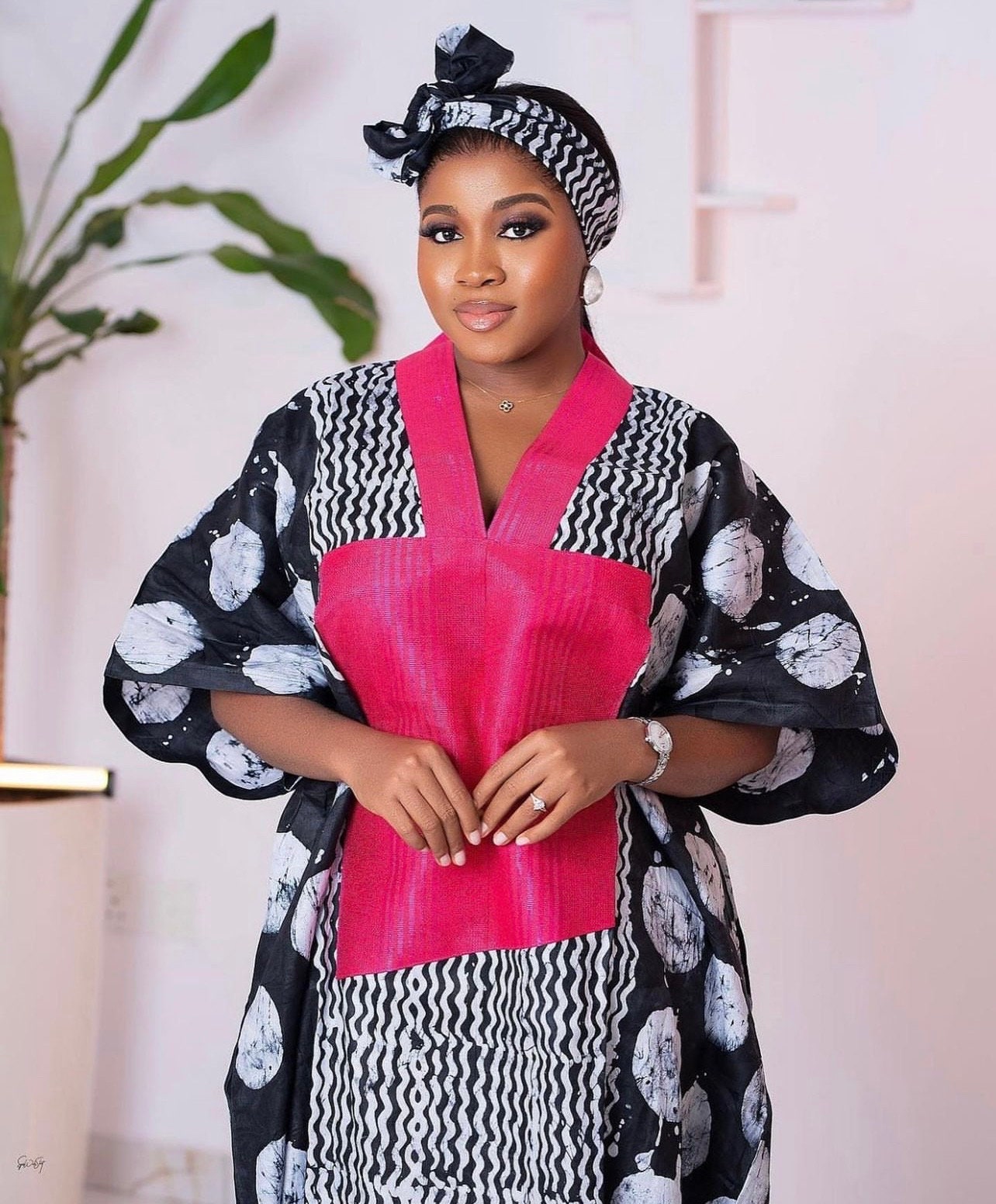 African Adire Batik boubou Dress| danshiki | Ankara Kaftan| Handmade African print dress | Nigerian made | Tie and Dye | Boubou| Rich aunty