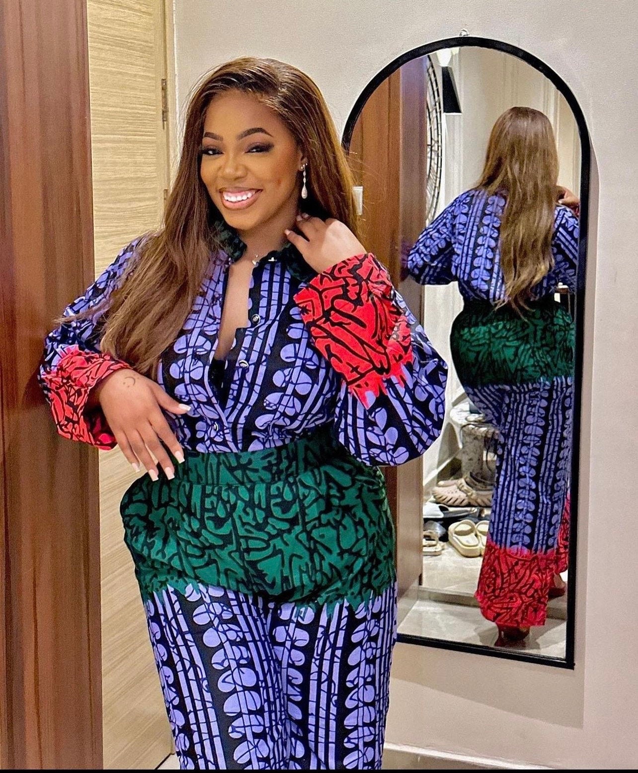African Ankara dress and trouser | danshiki | Kaftan| African print dress | Nigerian made | Wedding Party dress| Boubou | Rich aunty vibes