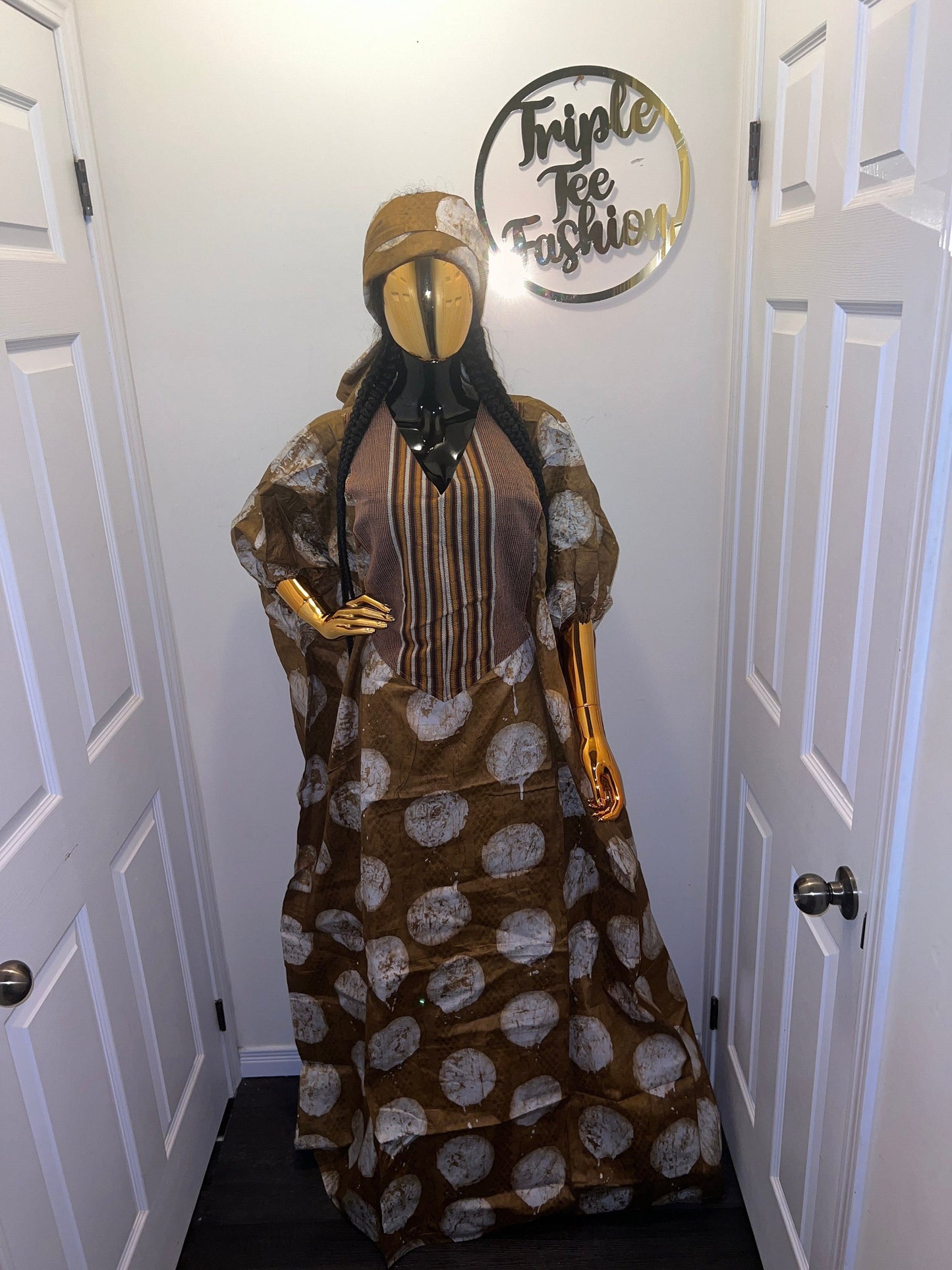 African Adire Batik Boubou dress |Inner belt bubu Kaftan| Handmade African print dress | Nigerian made | Tie and Dye | Rich aunty| Ankara