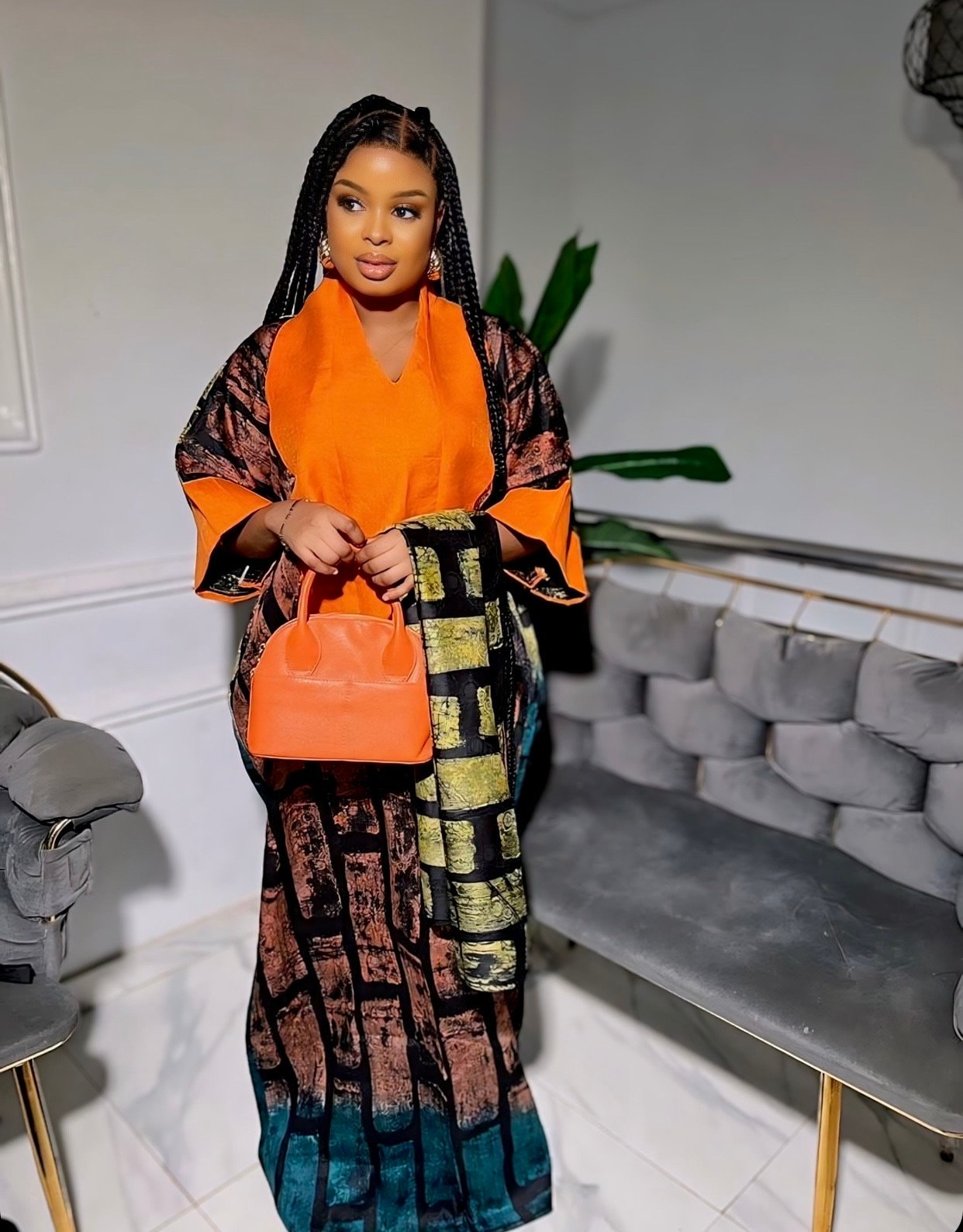 African Adire Batik dress| danshiki | Kaftan| Handmade African print dress | Nigerian made | Tie and Dye | Boubou| Rich aunty| Ankara
