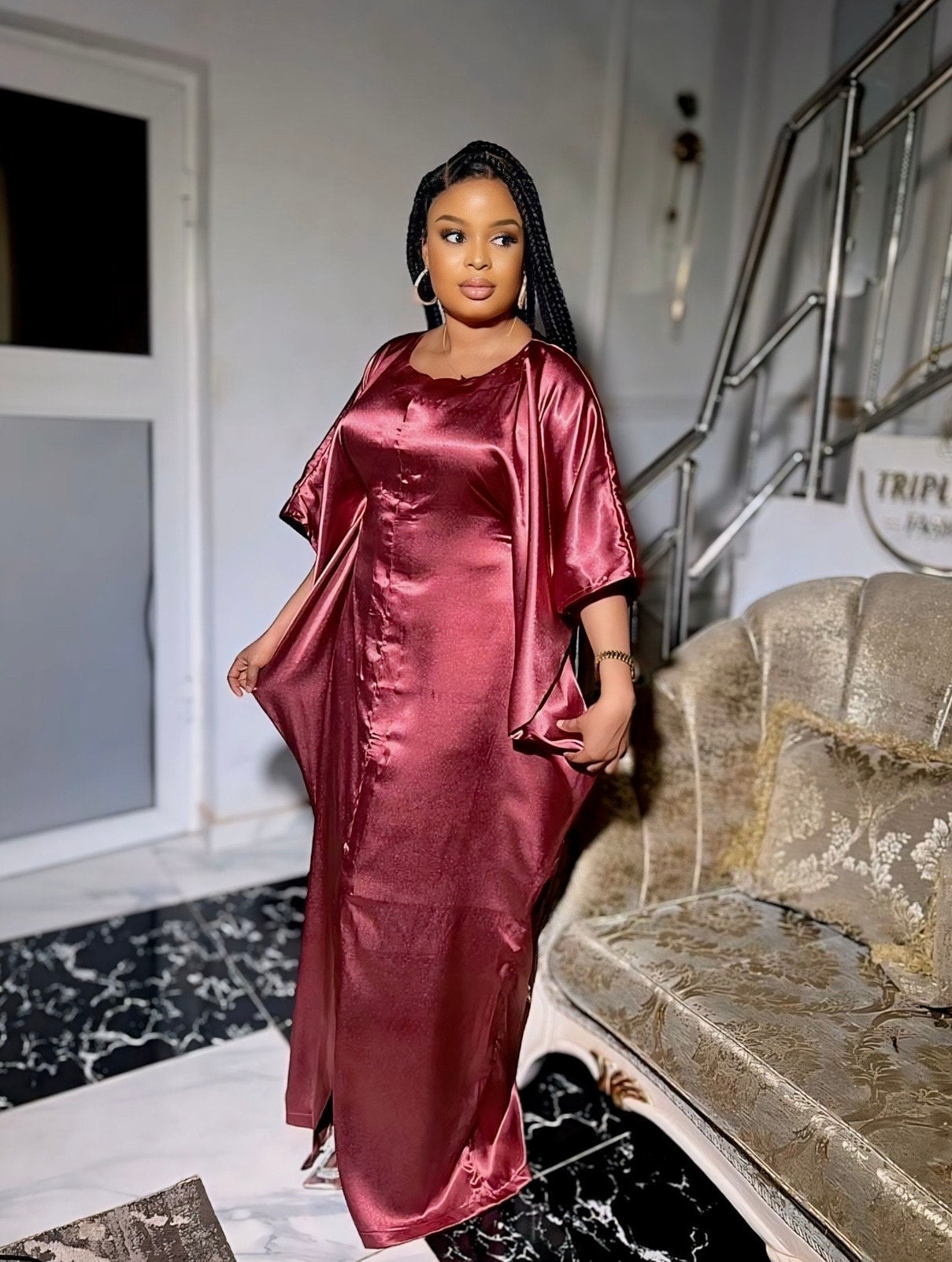 High quality duchess silk dress| Boubou| Rich aunty vibes| African dress| danshiki | Kaftan| Jalabiya| Rich aunty | Nigerian dress| Ankara