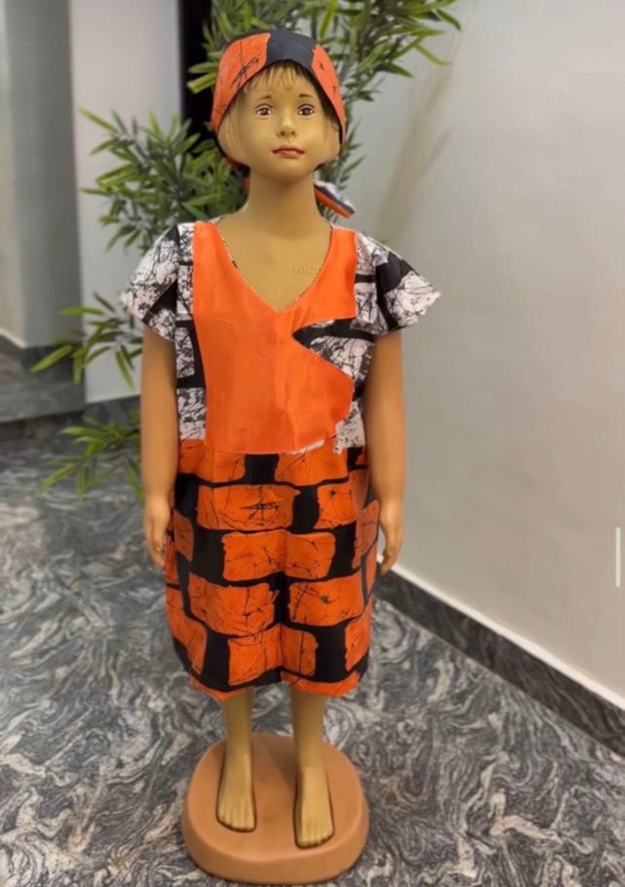 Vibrant Ankara Boubou Dress for Baby Girl | African Outfit
