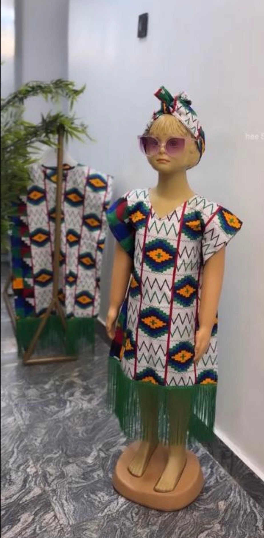 Ankara Baby Girl Boubou | Vibrant African Kids Dress