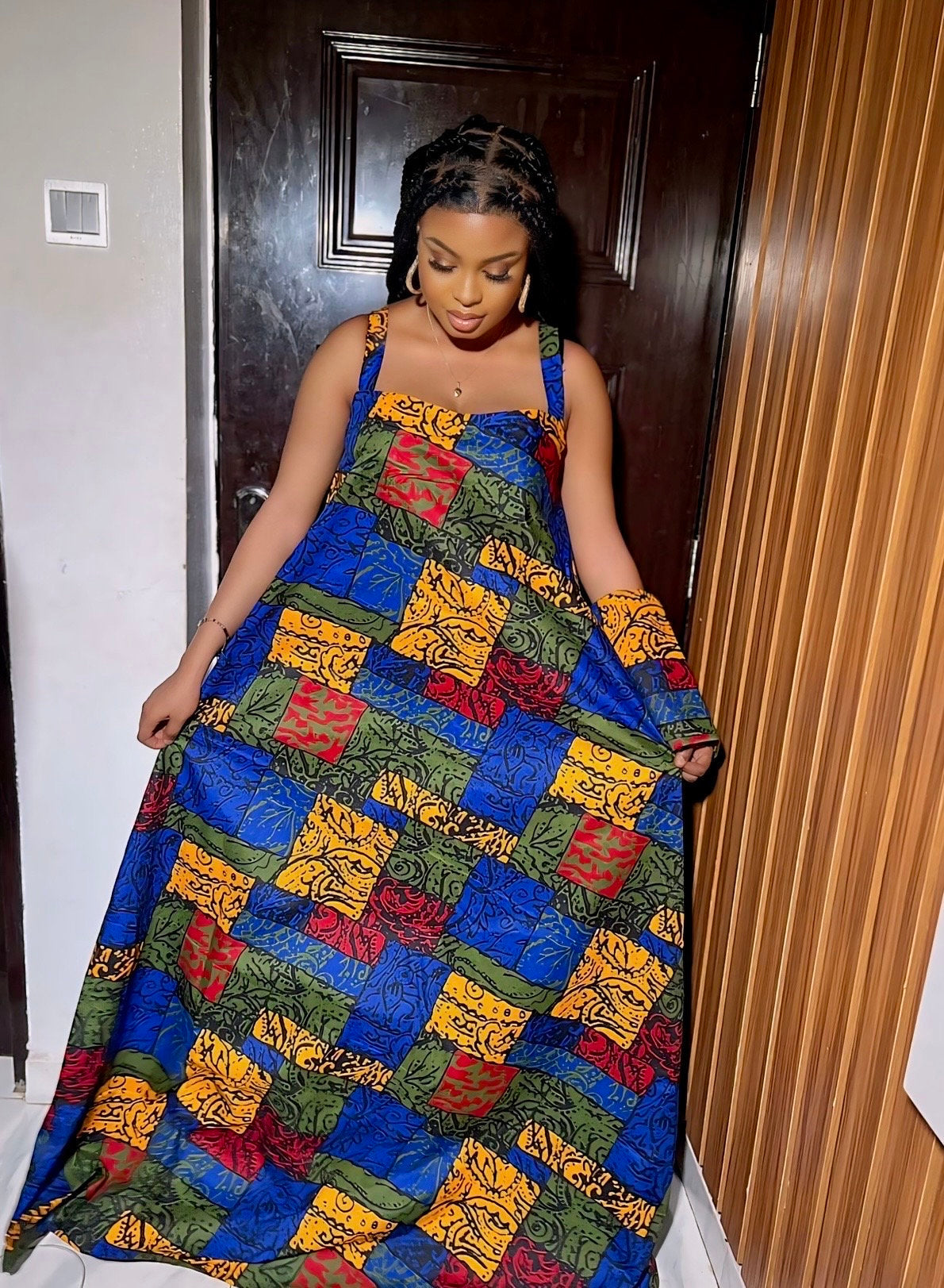 African Ankara boubou | long danshiki | Kaftan| Jalabiya| Adire | Ankara| Nigerian made| Kaftan| Modest dress| Ramadan| Rich Aunty