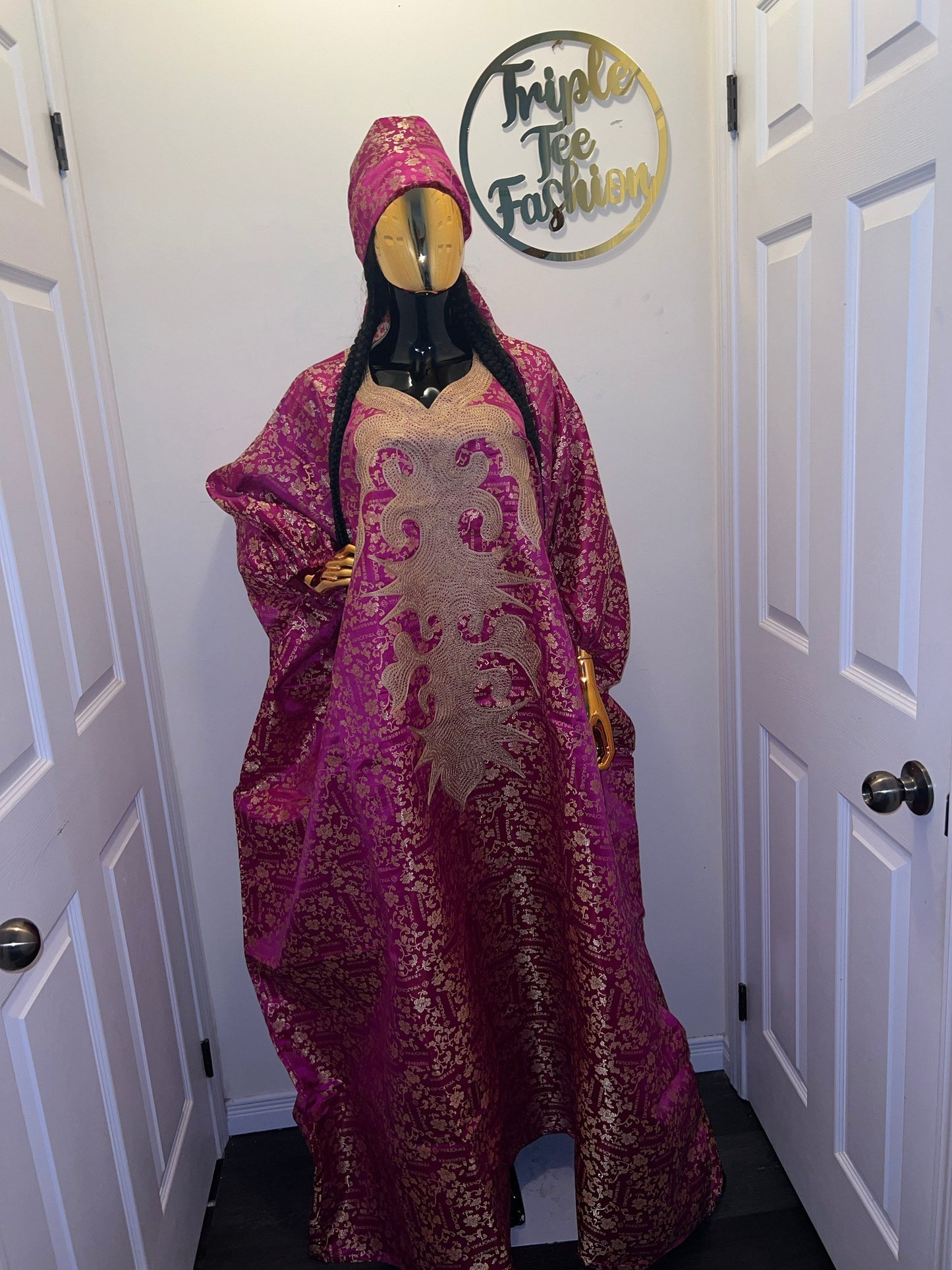 High Quality European Damask Brocade Agbada dress| danshiki| Nigerian made | African Fashion| Boubou| Rich aunty| Agbada for women| Tinko
