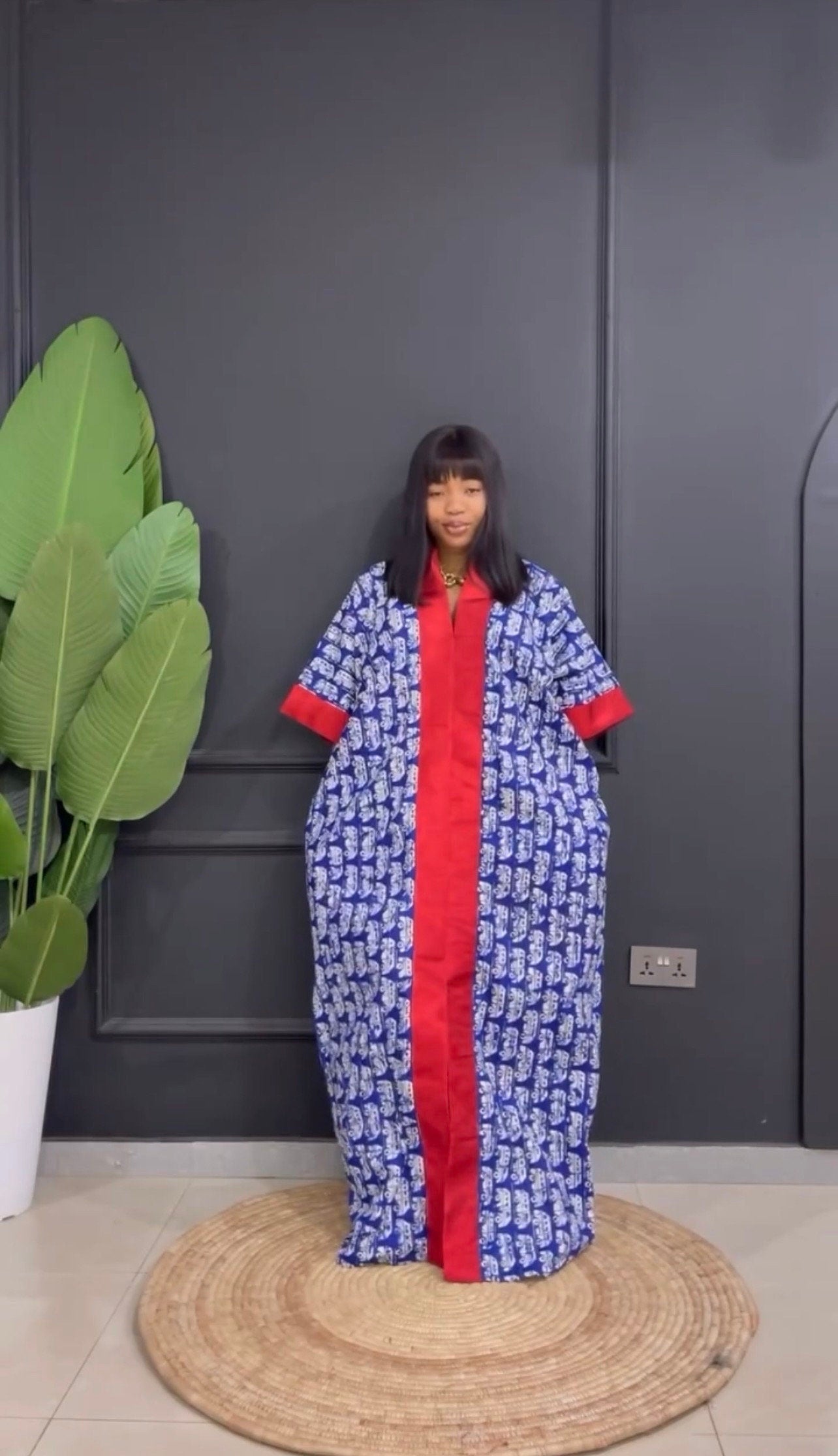 Ankara Kaftan Dress | African Print Cotton Bubu