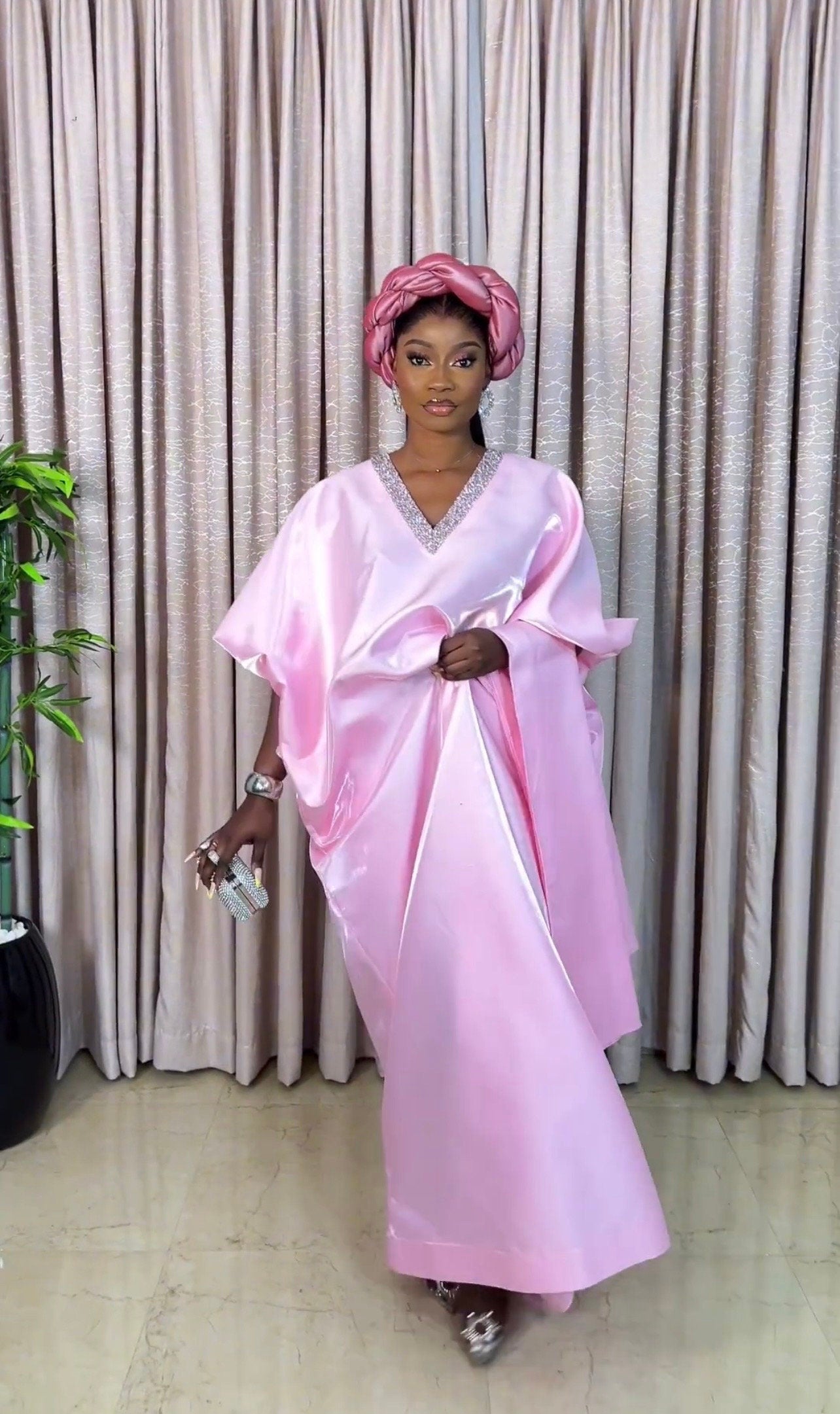 Liquid Mikado African Boubou | Women's Agbada
