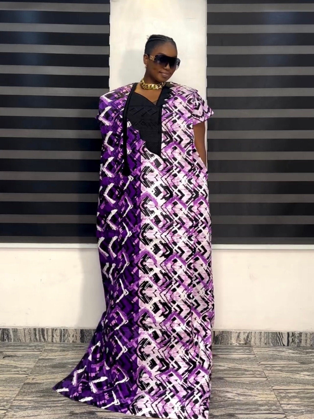 African Ankara Long Danshiki dress Kaftan| African print dress | Nigerian made | Wedding Party dress| Embroidery| Rich aunty vibe