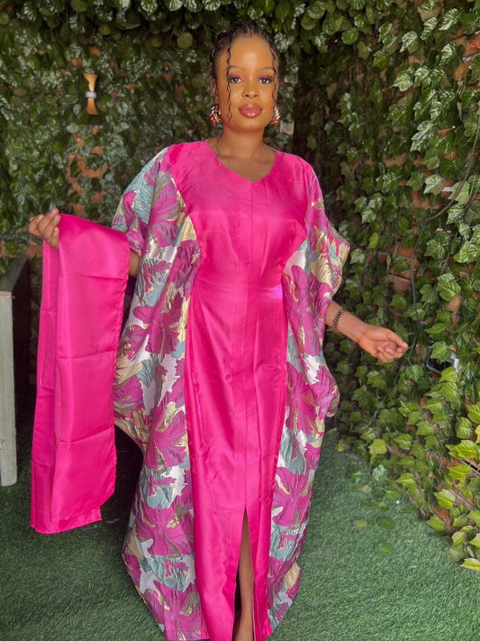 African Mikado Brocade Boubou| danshiki | Kaftan| Jalabiya| Rich aunty | Nigerian dress| One size fits all| Mikado Brocade boubou| Brocade