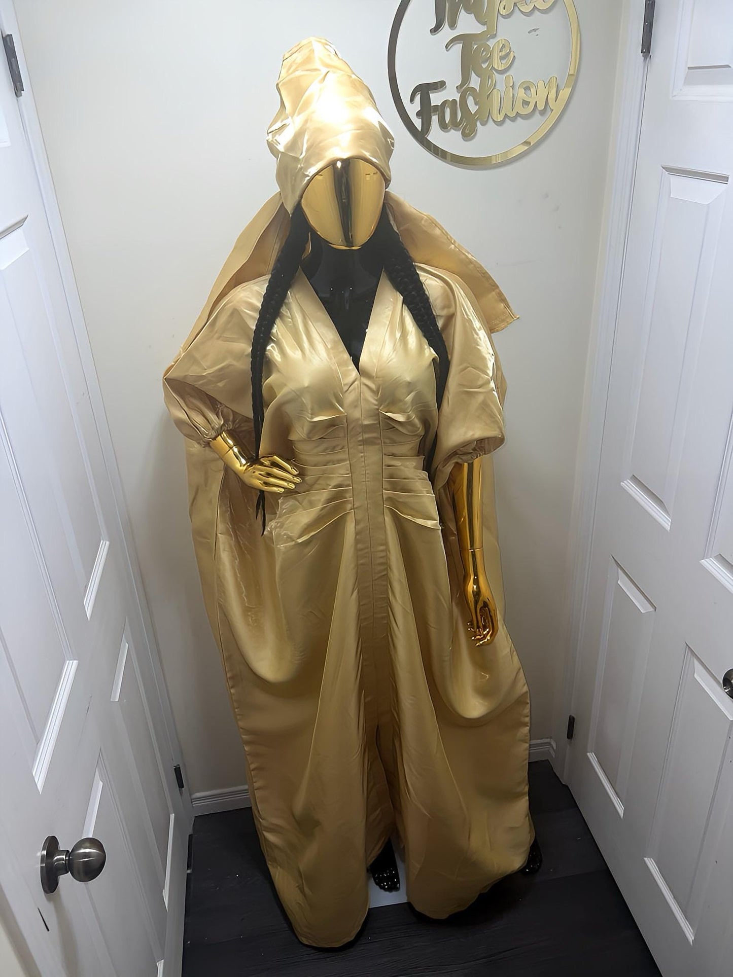 African Liquid Mikado Boubou Dress | Nigerian Kaftan