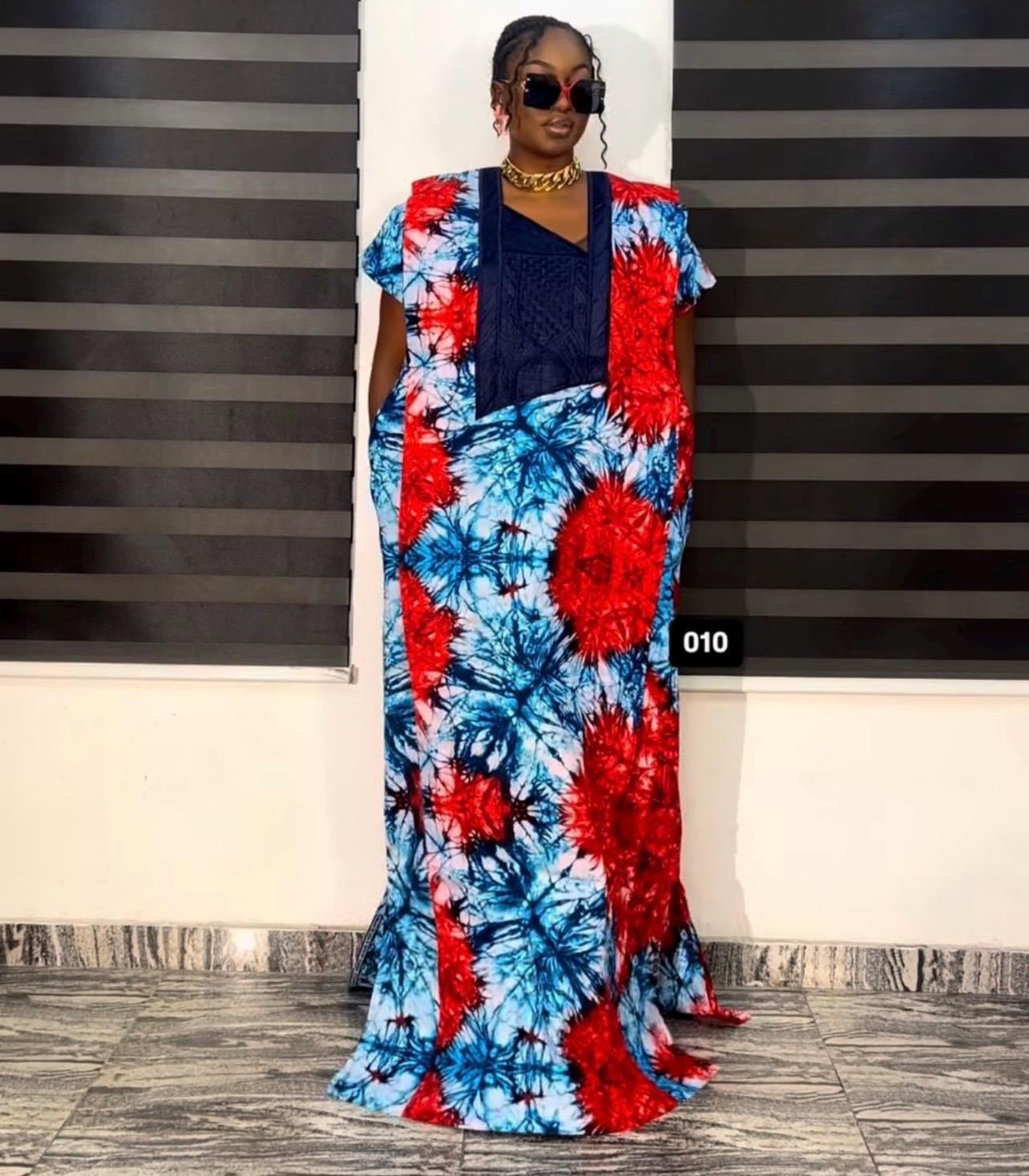African Ankara dress| danshiki | Kaftan| African print dress | Nigerian made | Christmas dress | Embroidery| Boubou| Adire| Rich Aunty