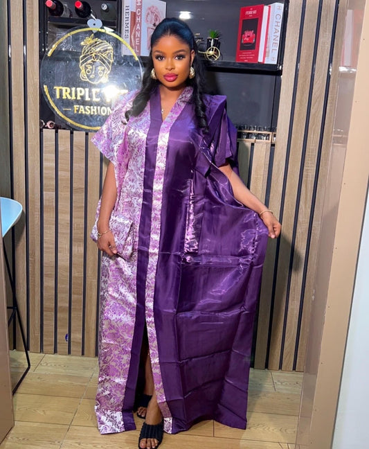 African Mikado Brocade Boubou| danshiki | Kaftan| Jalabiya| Rich aunty | Nigerian dress| One size fits all| Mikado Brocade boubou| Brocade