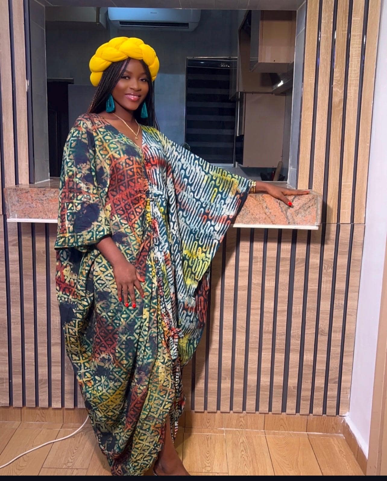 African Adire Batik dress| danshiki | Kaftan| Handmade African print dress | Nigerian made | Tie and Dye | Boubou| Rich aunty| Ankara