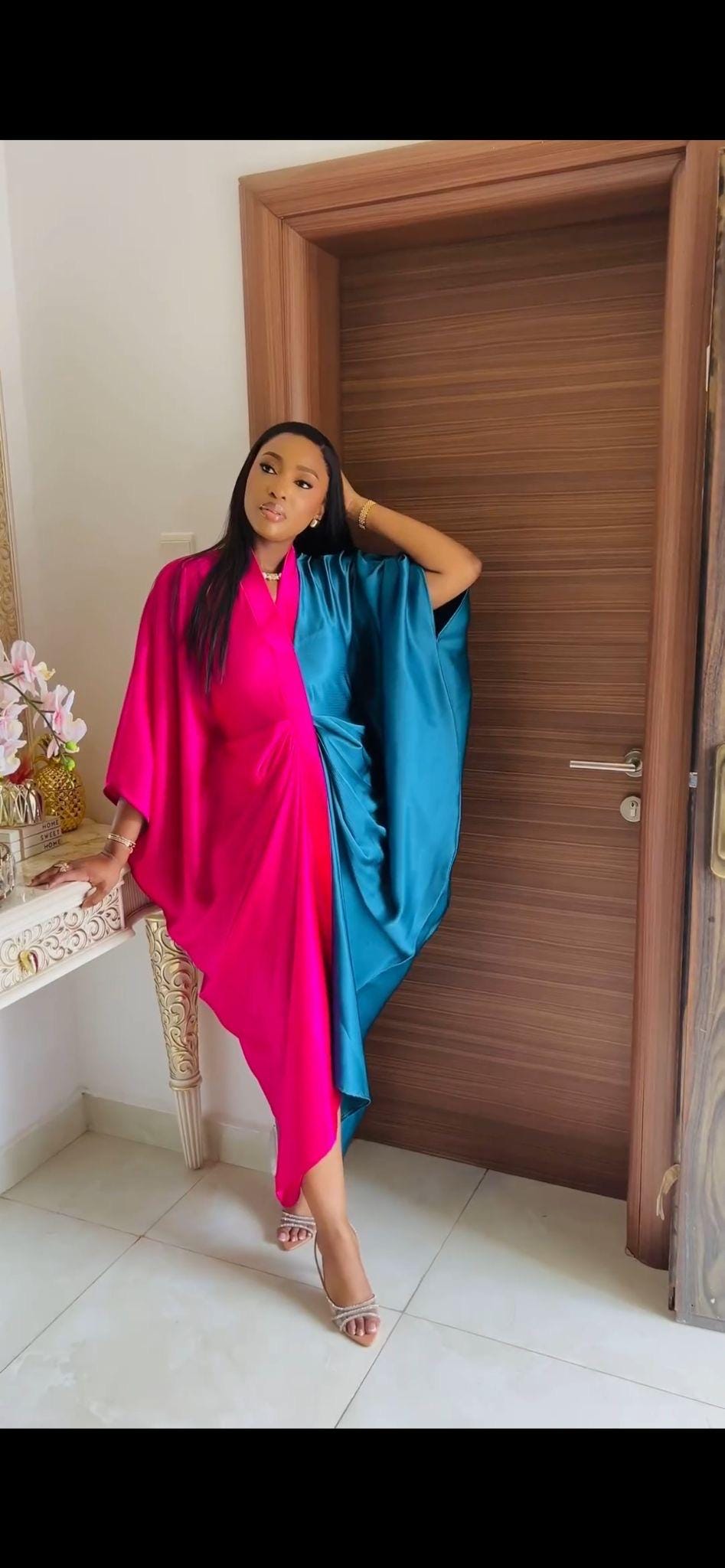 High quality duchess silk dress| Boubou| Rich aunty vibes| African dress| danshiki | Kaftan| Jalabiya| Rich aunty | Nigerian dress| Ankara