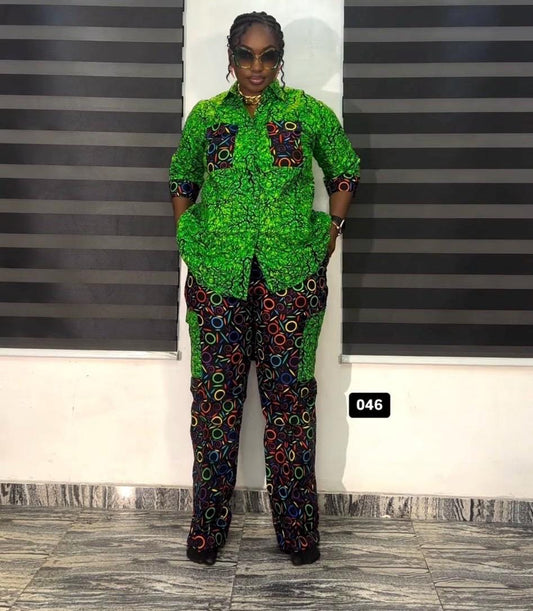 African Ankara dress and trouser | danshiki | Kaftan| African print dress | Nigerian made | Wedding Party dress| Boubou | Rich aunty vibes