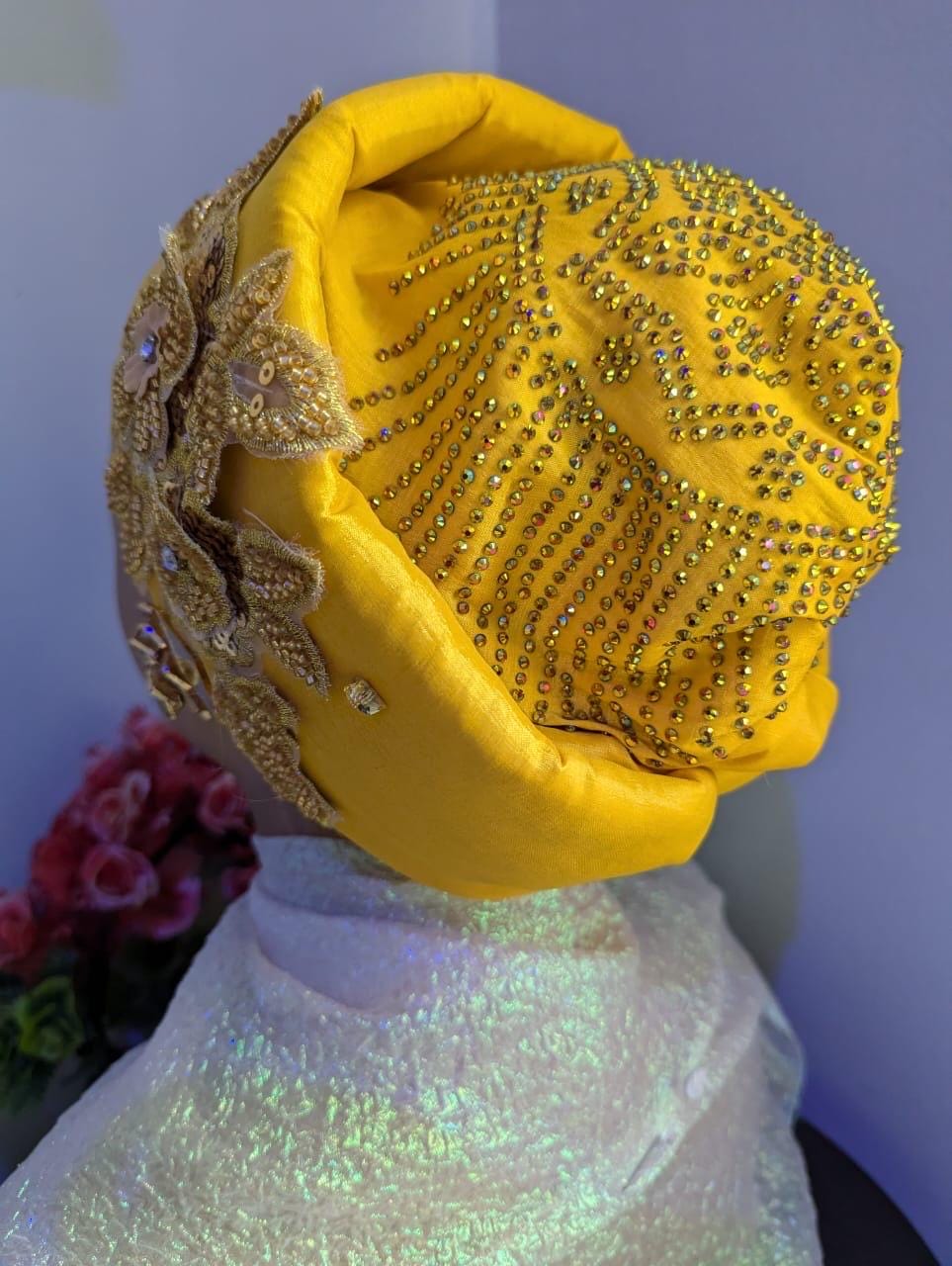 Luxury Turban Hat for Ladies| Pre tied Hat| Pre styled Head Tie| Ready To Wear Turban Headtie| African Auto cap| Muslim Women| Ramadan