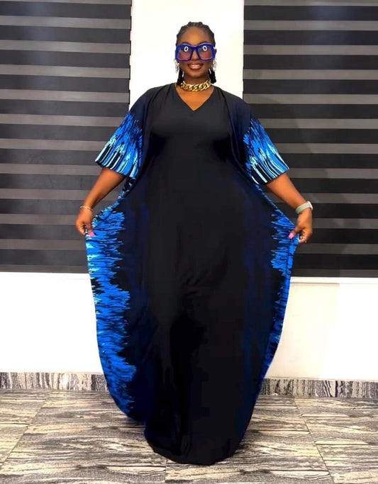 African Crepe dress|Summer danshiki |Crepe Kaftan| African print dress | Nigerian made | Wedding Party dress| Crepe boubou| African Fashion