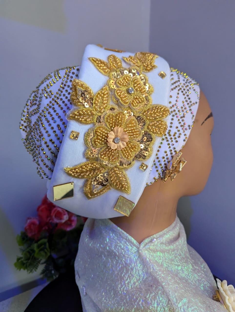 Luxury Turban Hat for Ladies| Pre tied Hat| Zara cap| Eid |Pre styled Head Tie| Ready To Wear Turban Headtie| African Auto cap| Muslim Women
