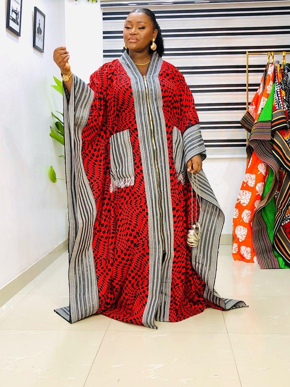 African Ankara Brocade dress| danshiki | Kaftan| Handmade African print dress | Nigerian made | Tie and Dye | Boubou| Rich aunty| Ankara