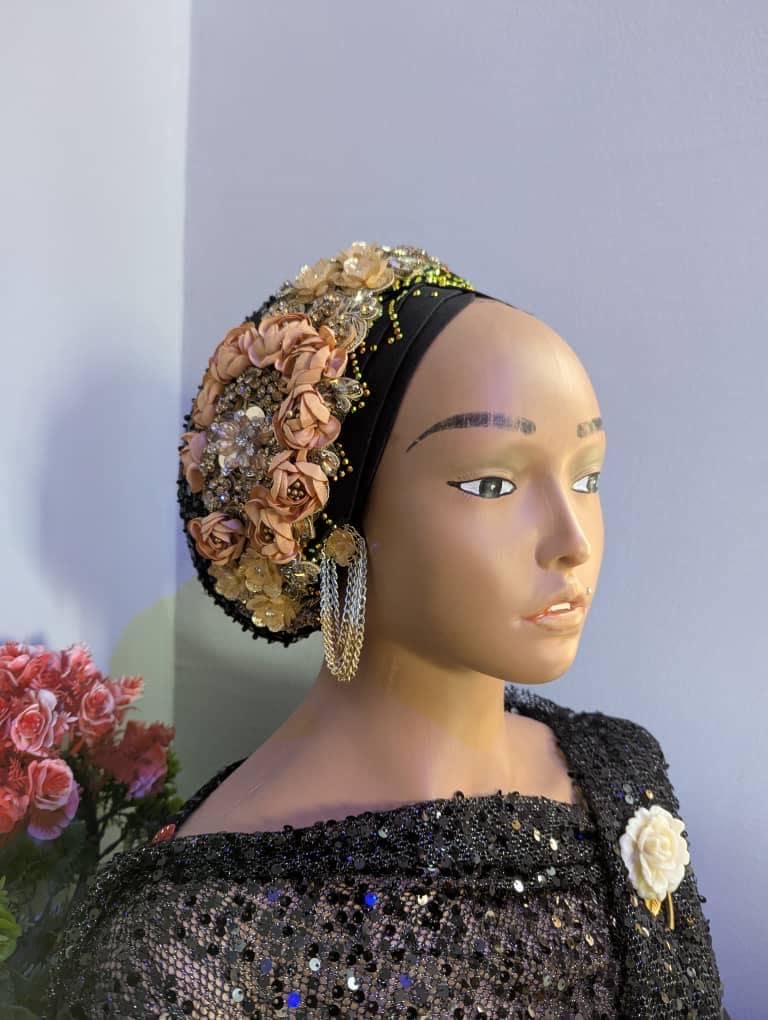 Luxury Duchess Silk Turban Hat | Pre-tied Women's Headtie with Crystals