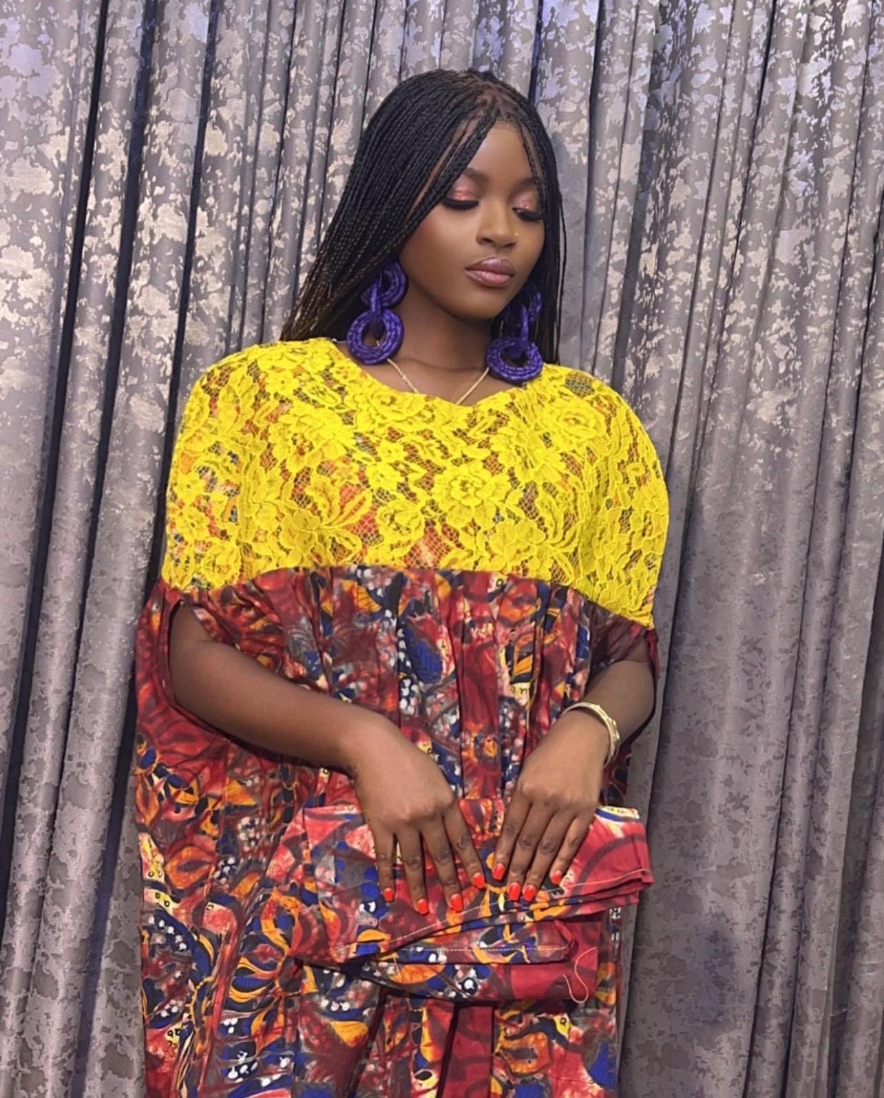 African Adire Batik dress| danshiki | Kaftan| Handmade African print dress | Nigerian made | Tie and Dye | Boubou| Rich aunty| Ankara