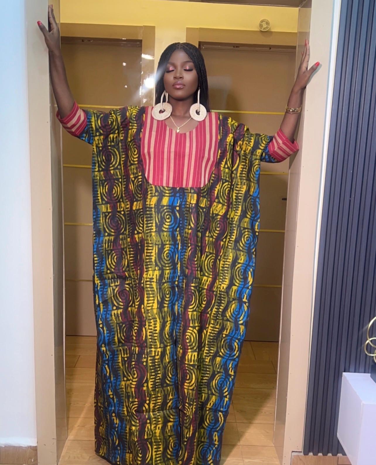 African Adire Batik dress| danshiki | Kaftan| Handmade African print dress | Nigerian made | Tie and Dye | Boubou| Rich aunty| Ankara