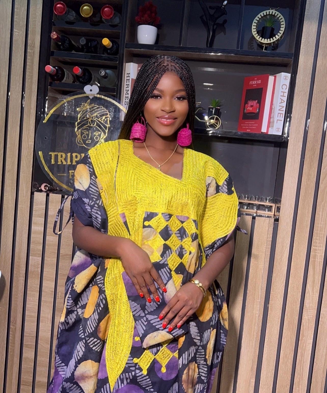 African Adire Batik Boubou Embroidery dress | Handmade African print dress | Nigerian made | Tie and Dye | Rich aunty| Ankara